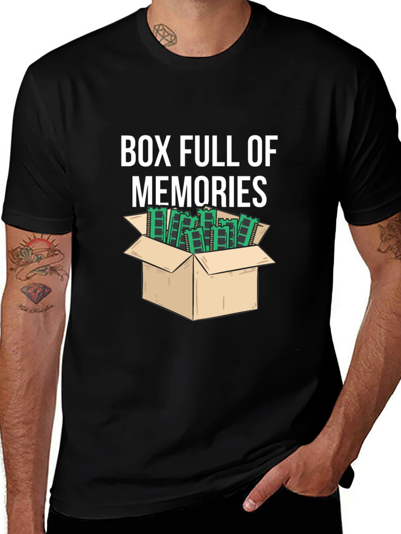 Box Full of Memories T-Shirt - Geeky Computer RAM Tee