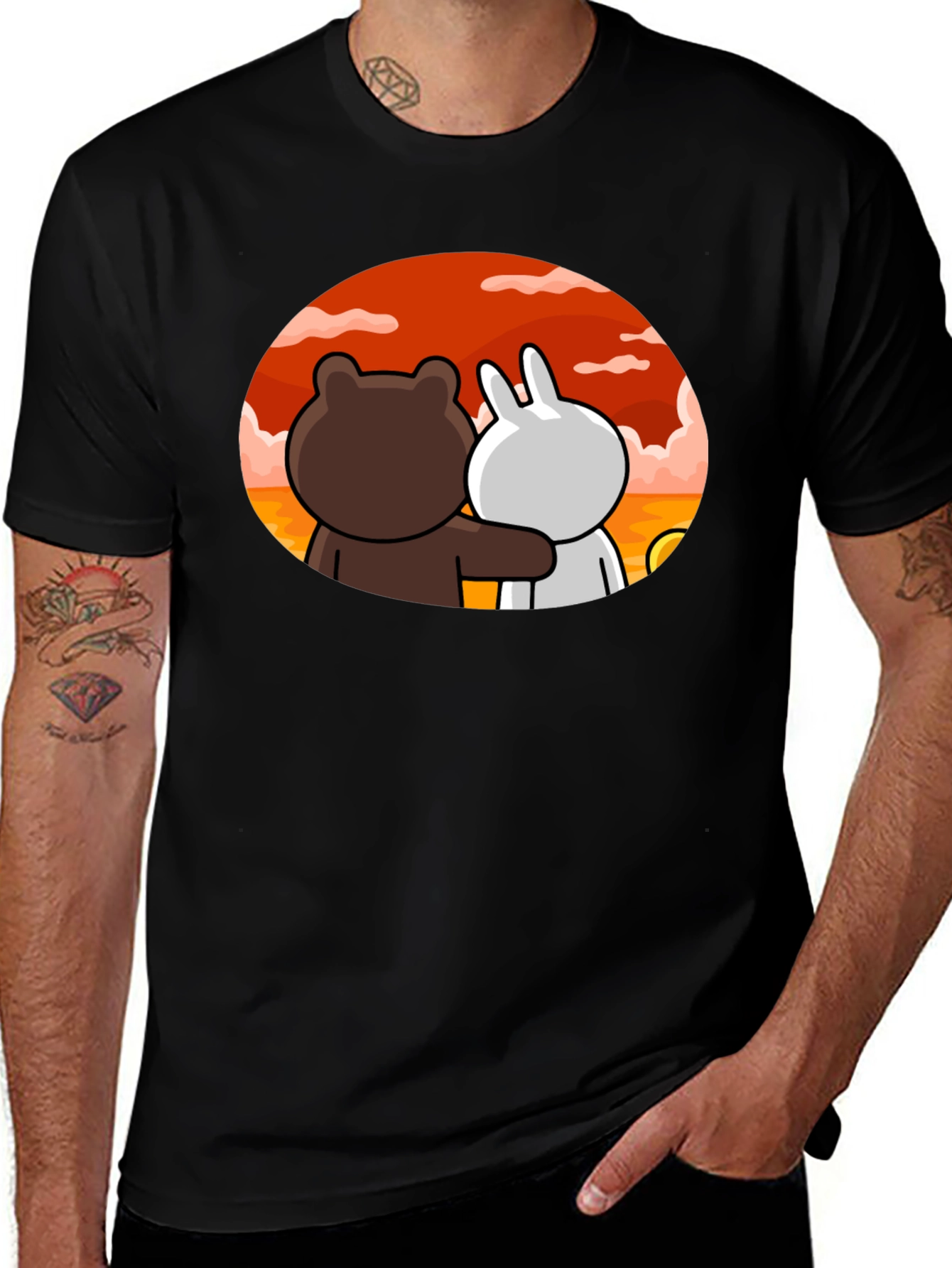 Variant 18 of Cute Cartoon Couple T-Shirt