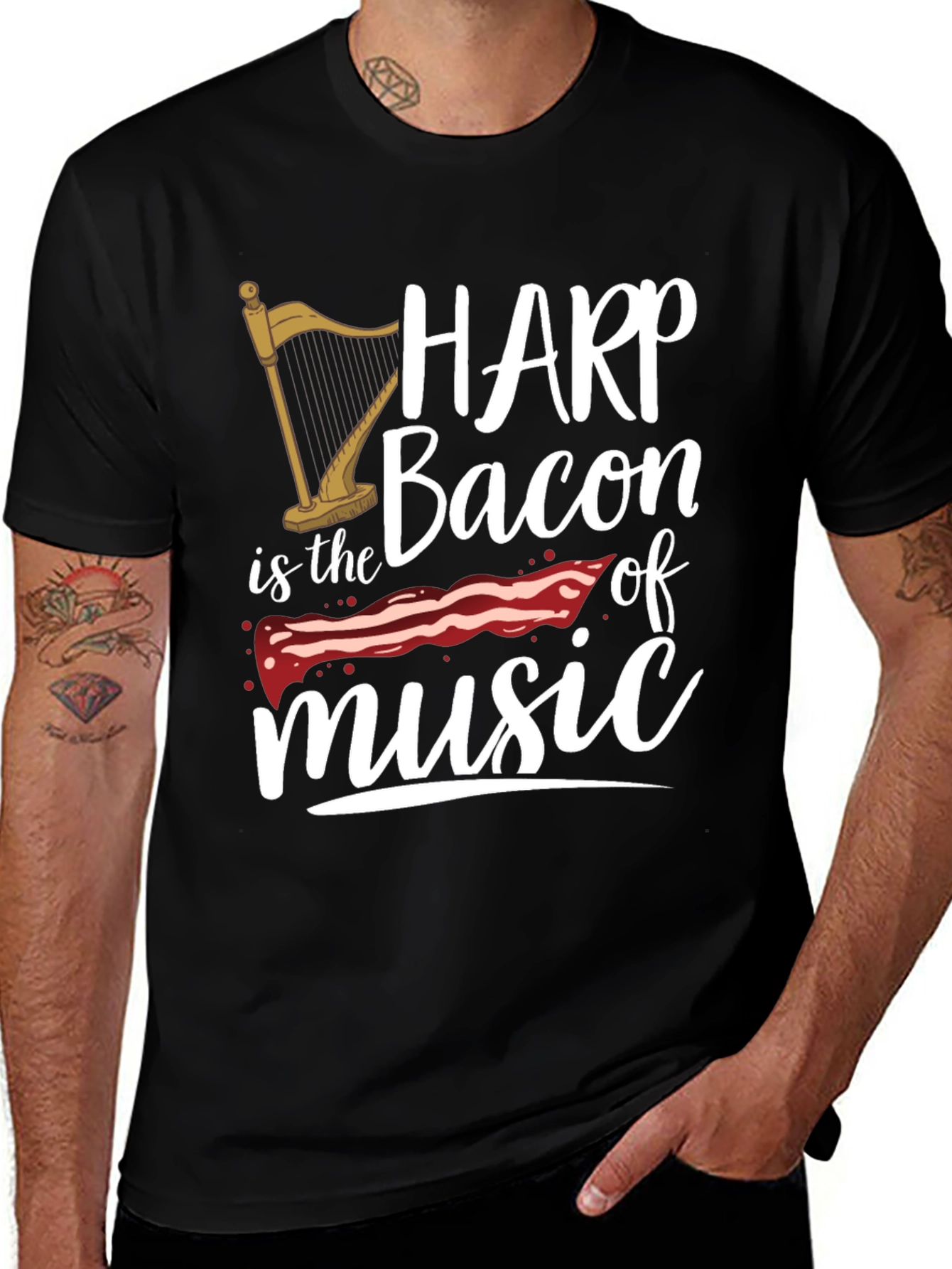 Harp is Bacon of Music T-Shirt
