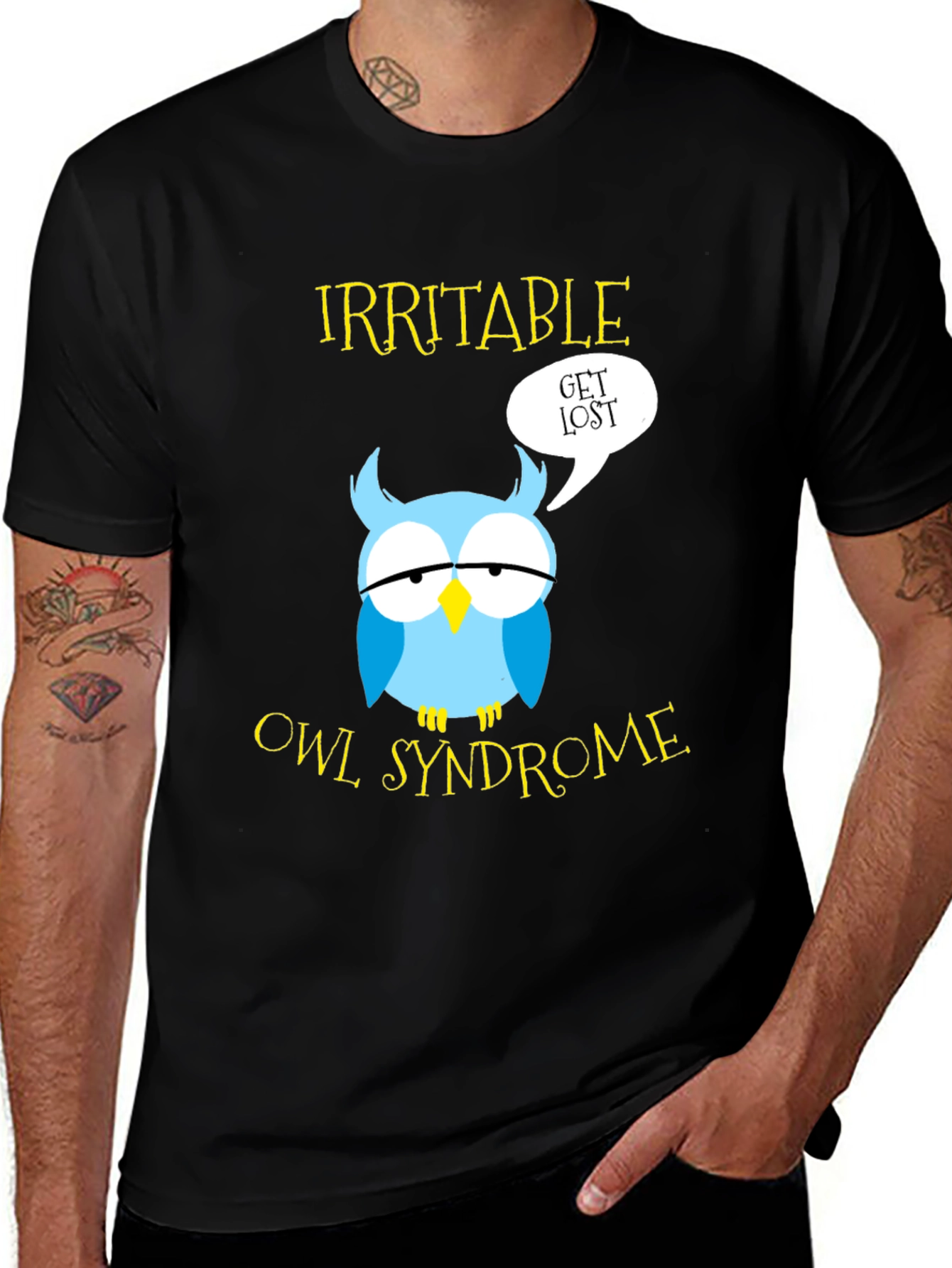 Variant 10 of Irritable Owl Syndrome Graphic Tee - Funny T-Shirt