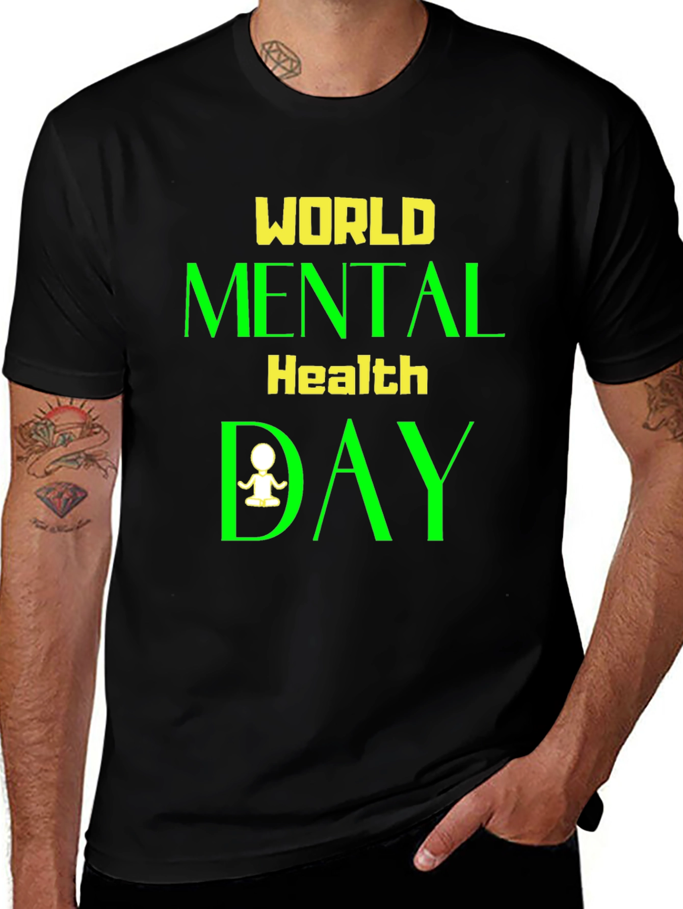 World Mental Health Day Black T-Shirt