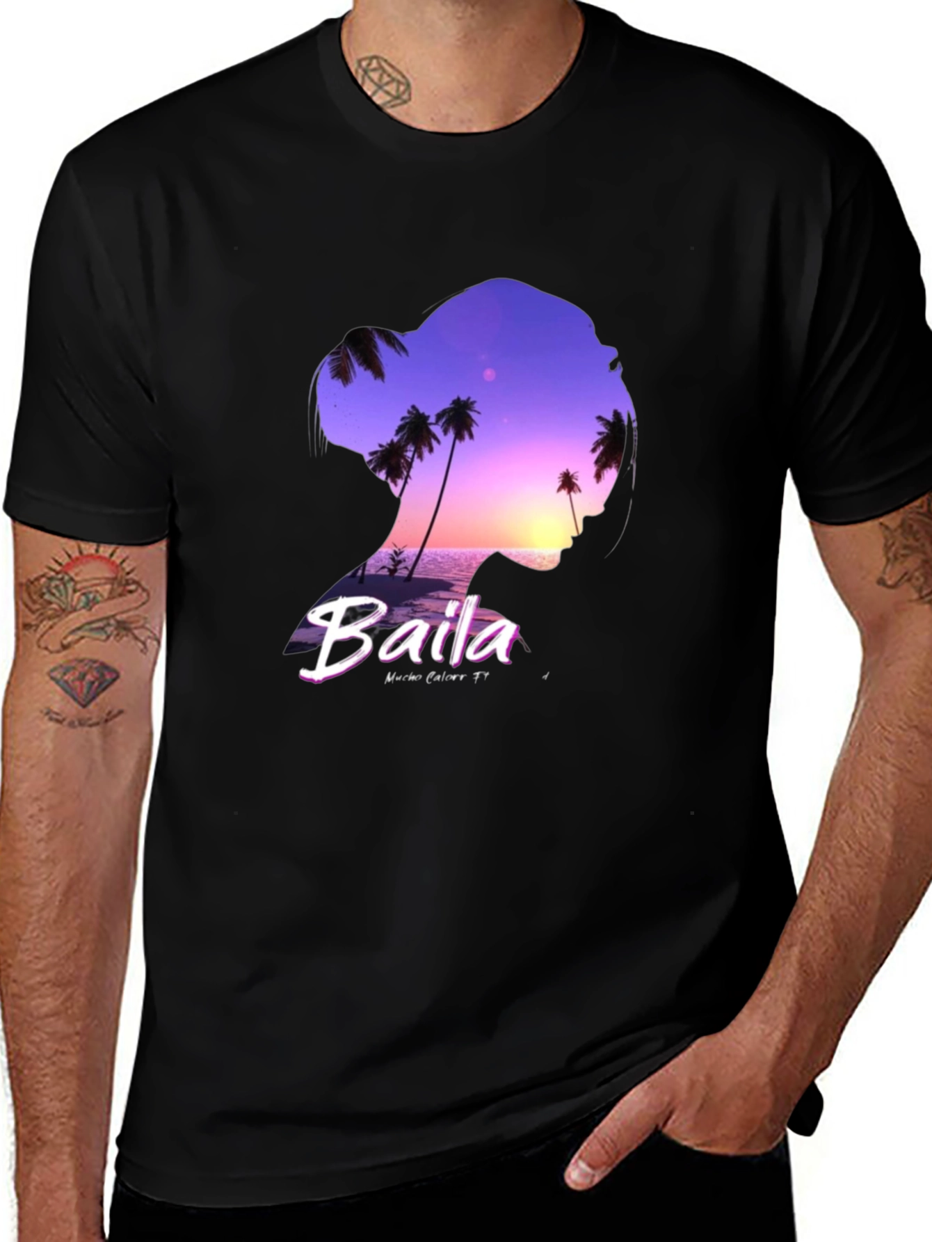 Variant 27 of Baila Sunset Silhouette T-Shirt