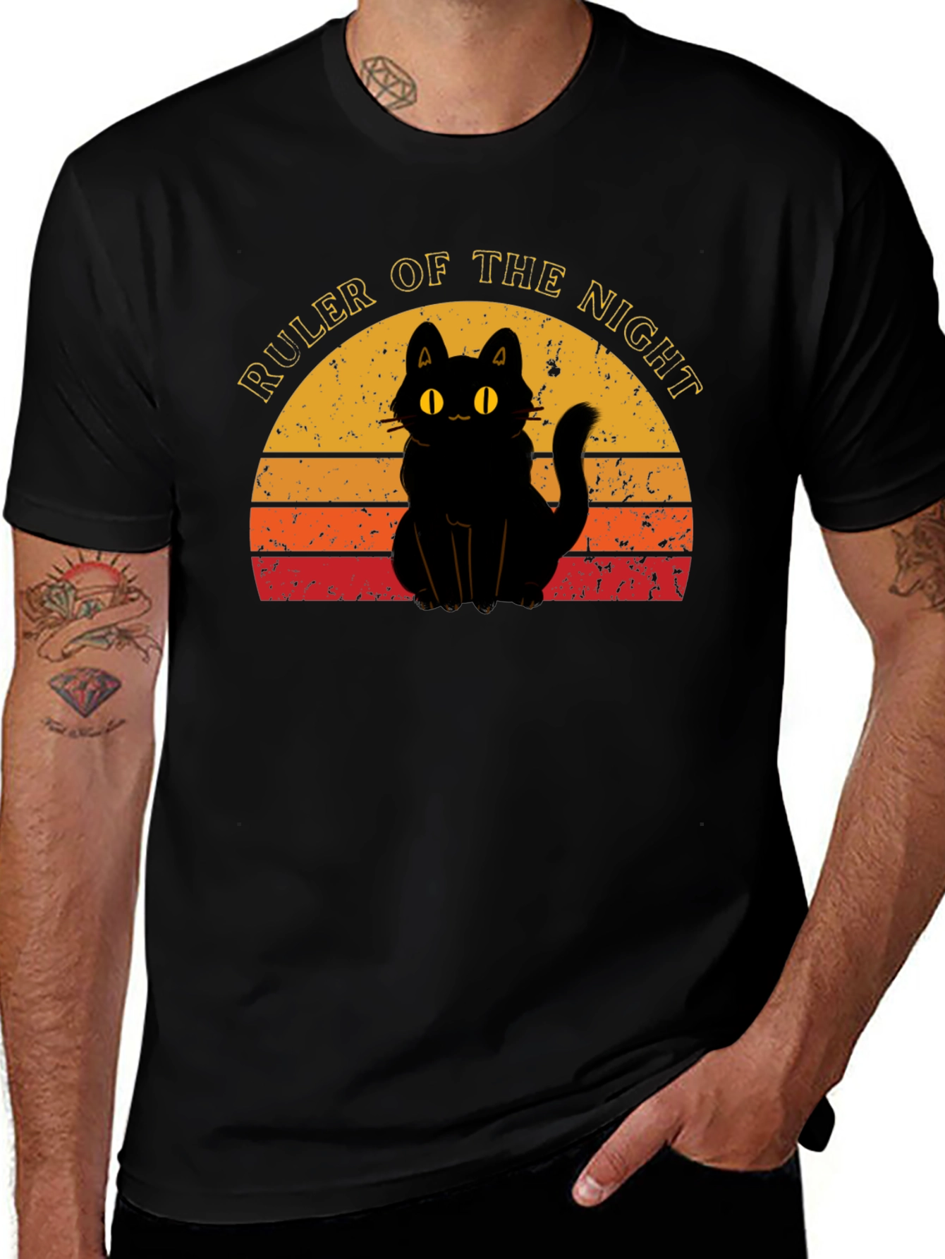 Variant 23 of Ruler of the Night Cat T-Shirt