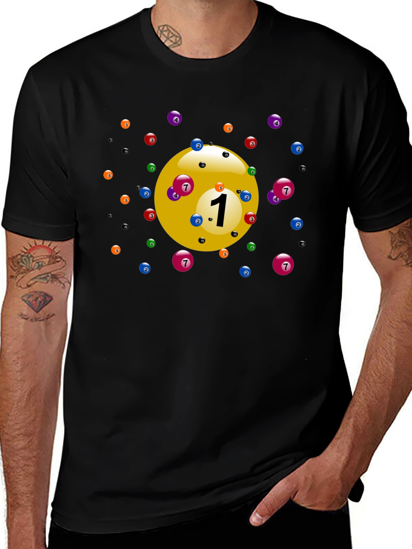 Variant 17 of Pool Ball T-Shirt