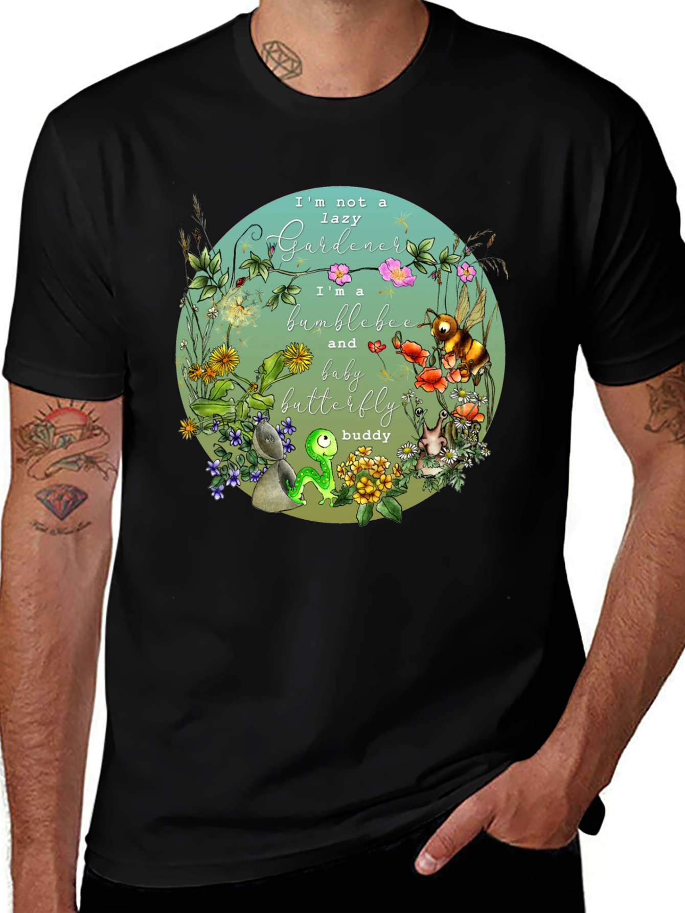 Variant 20 of Bumblebee Gardener Graphic T-Shirt