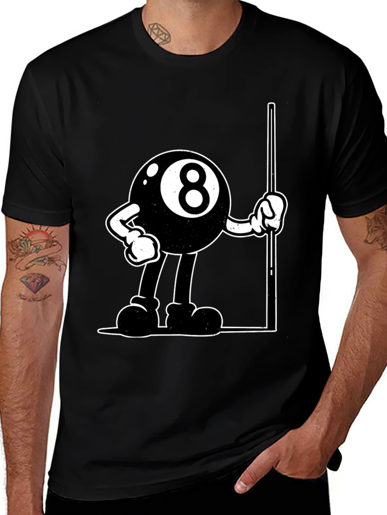 Variant 27 of 8-Ball Cartoon Graphic T-Shirt