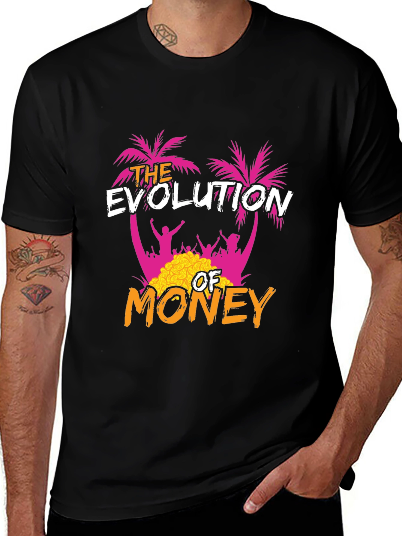 Variant 6 of Evolution of Money Graphic Tee - Island Vibes T-Shirt