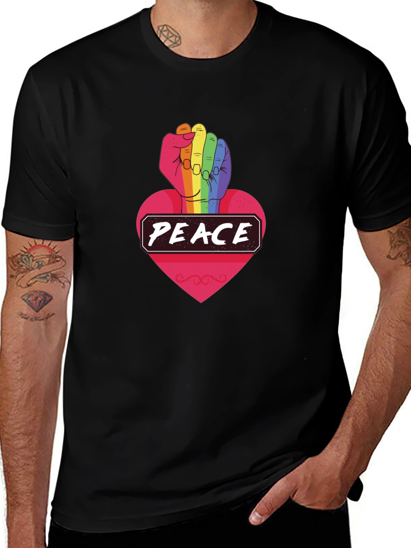 Variant 25 of Peace Love Pride T-Shirt