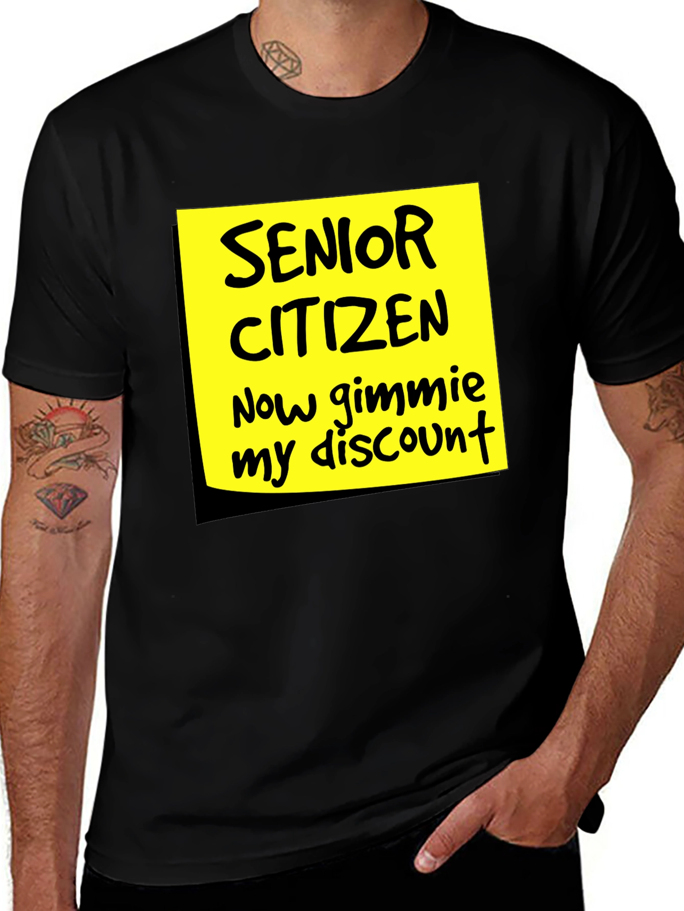 Variant 30 of Senior Citizen Discount Humor T-Shirt