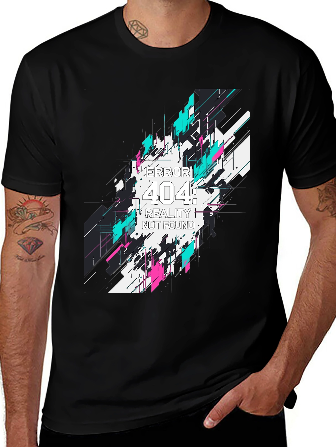 Error 404 Graphic Tee - Reality Not Found