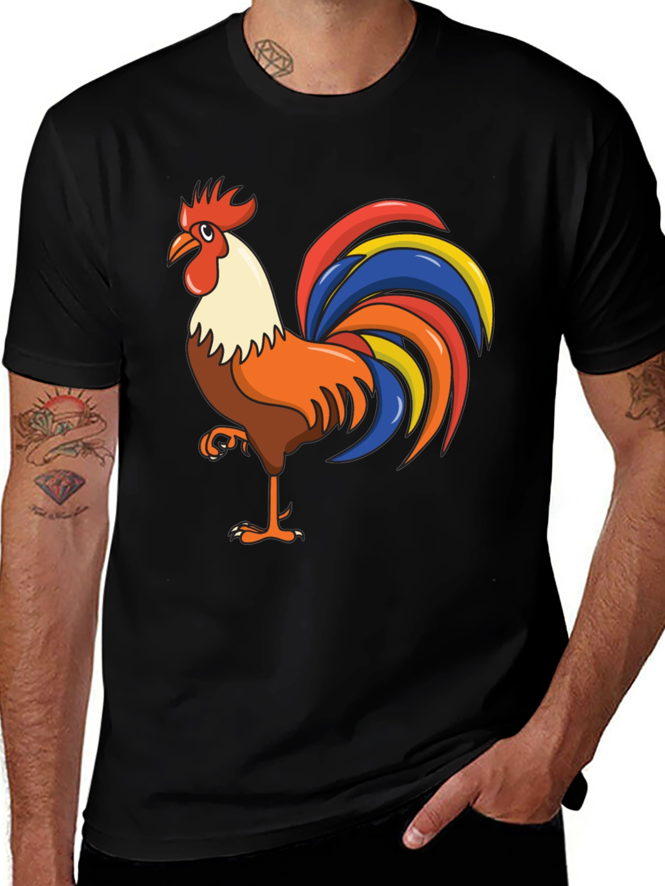 Variant 15 of Rooster Graphic Tee - Funny Chicken Design