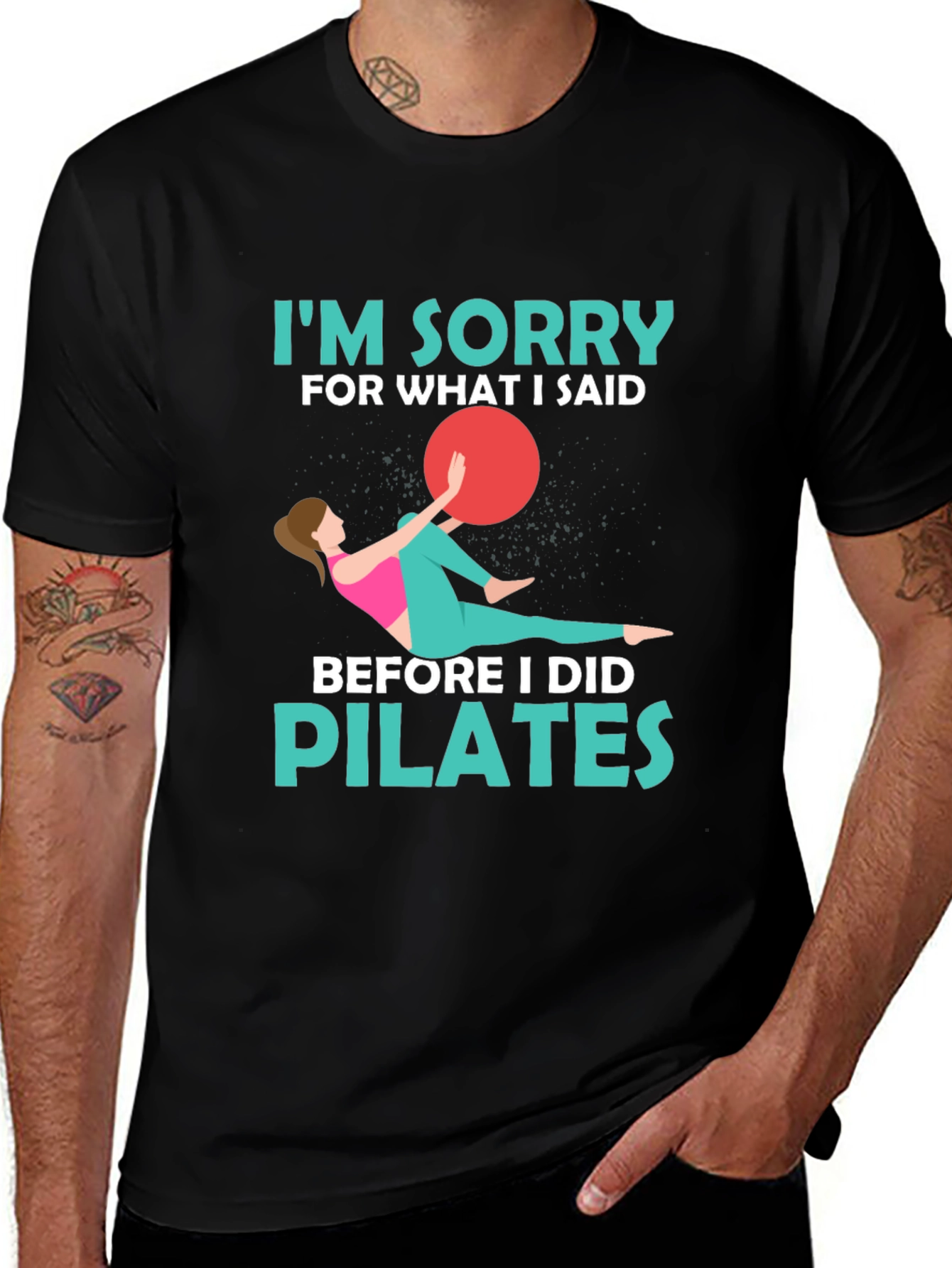 Variant 24 of Pilates Apology Tee - Soft, Comfortable Workout Shirt