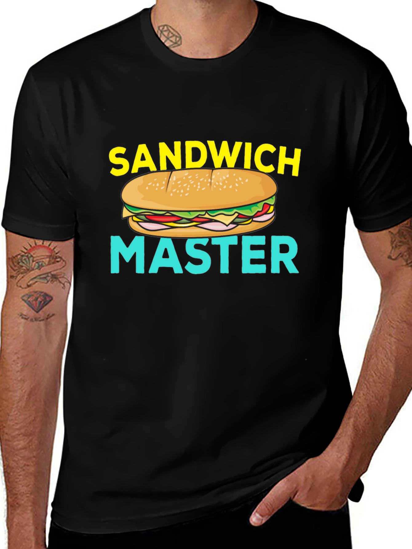 Variant 22 of Sandwich Master Graphic T-Shirt - Foodie Gift