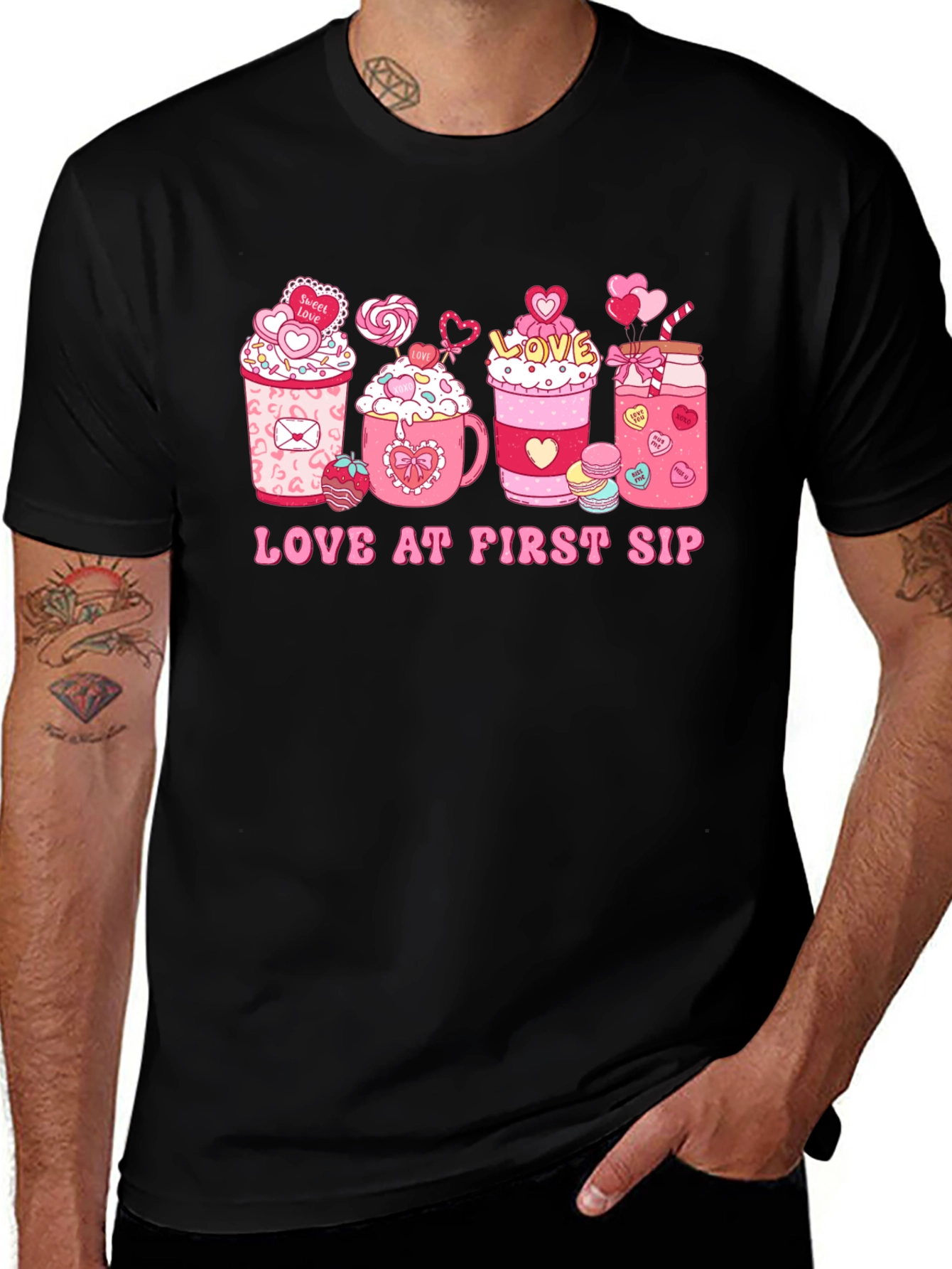 Love at First Sip Valentine's Day T-shirt