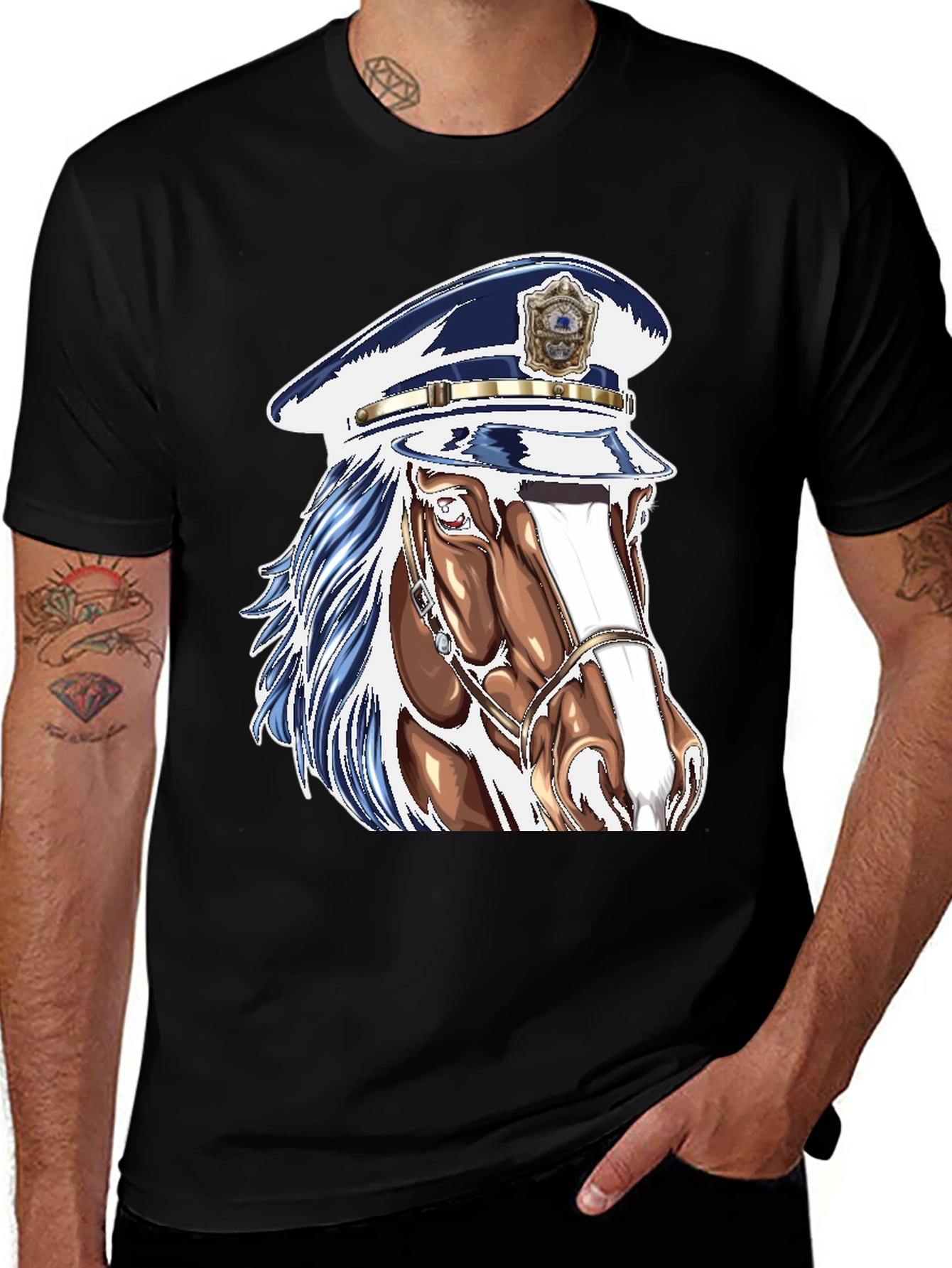 Variant 21 of Horse Police T-Shirt - Unique Graphic Tee