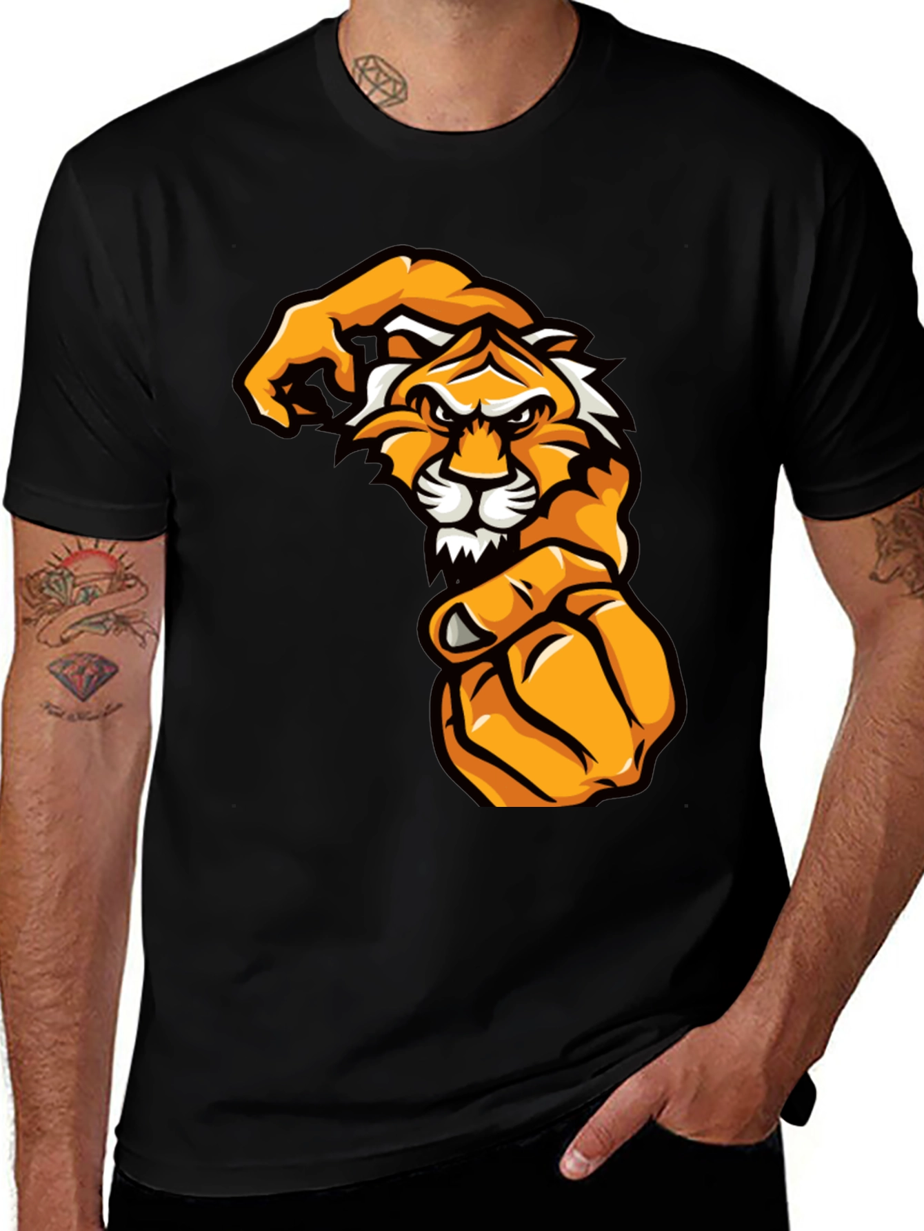 Variant 12 of Tiger Fist Graphic Tee - Bold Streetwear