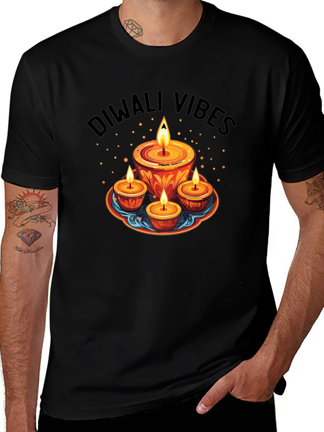 Diwali Vibes Graphic T-Shirt