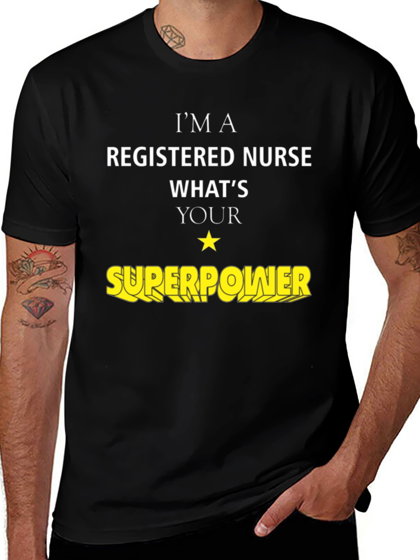 Variant 16 of Registered Nurse Superpower T-Shirt