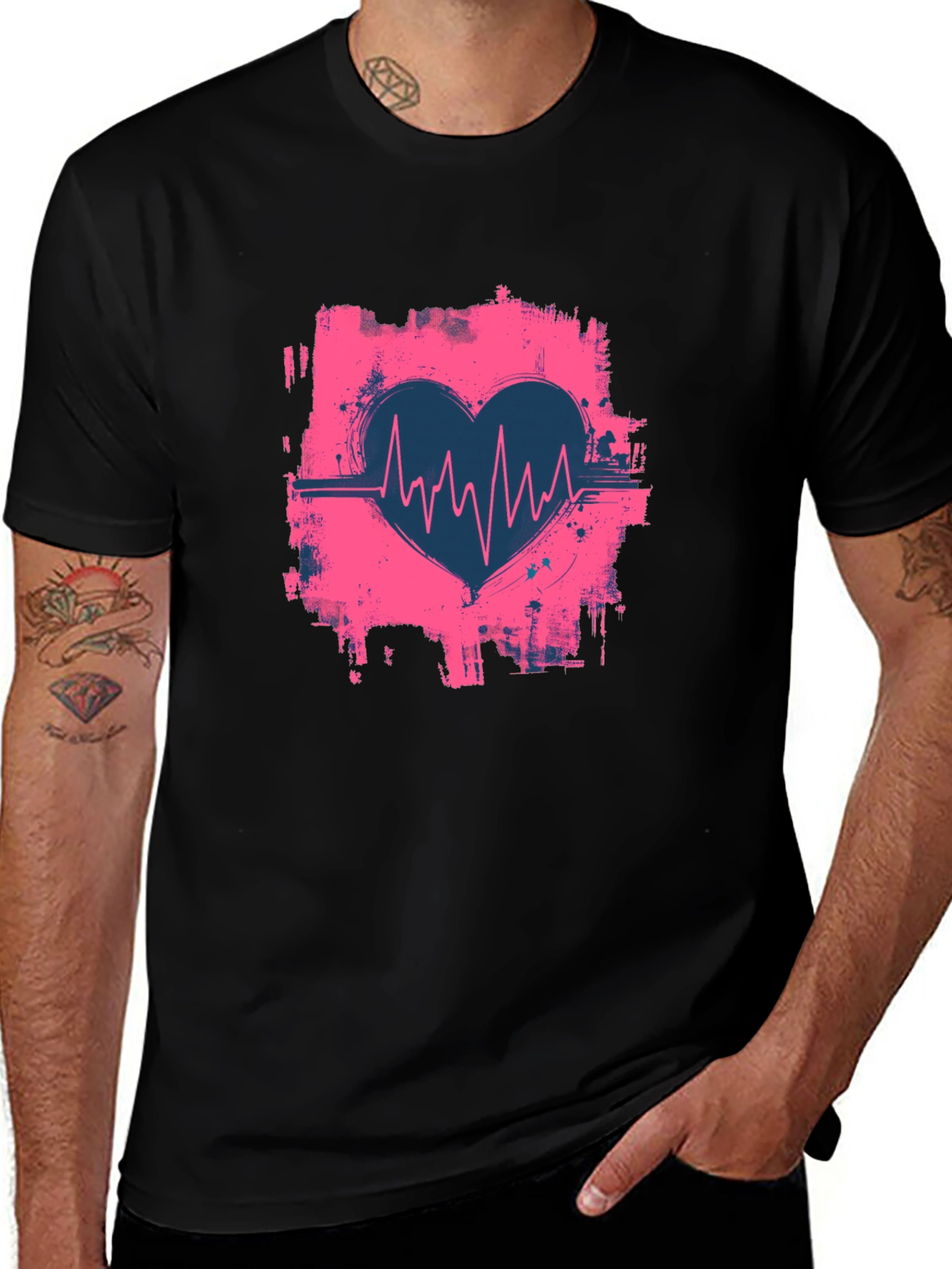 Variant 17 of Heartbeat Graphic T-Shirt