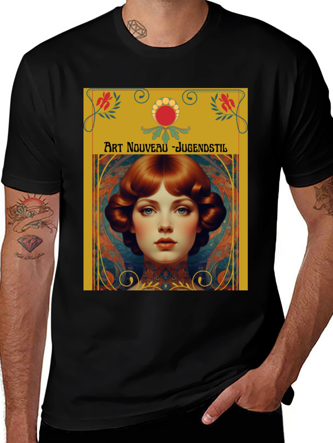 Variant 14 of Art Nouveau Jugendstil T-Shirt