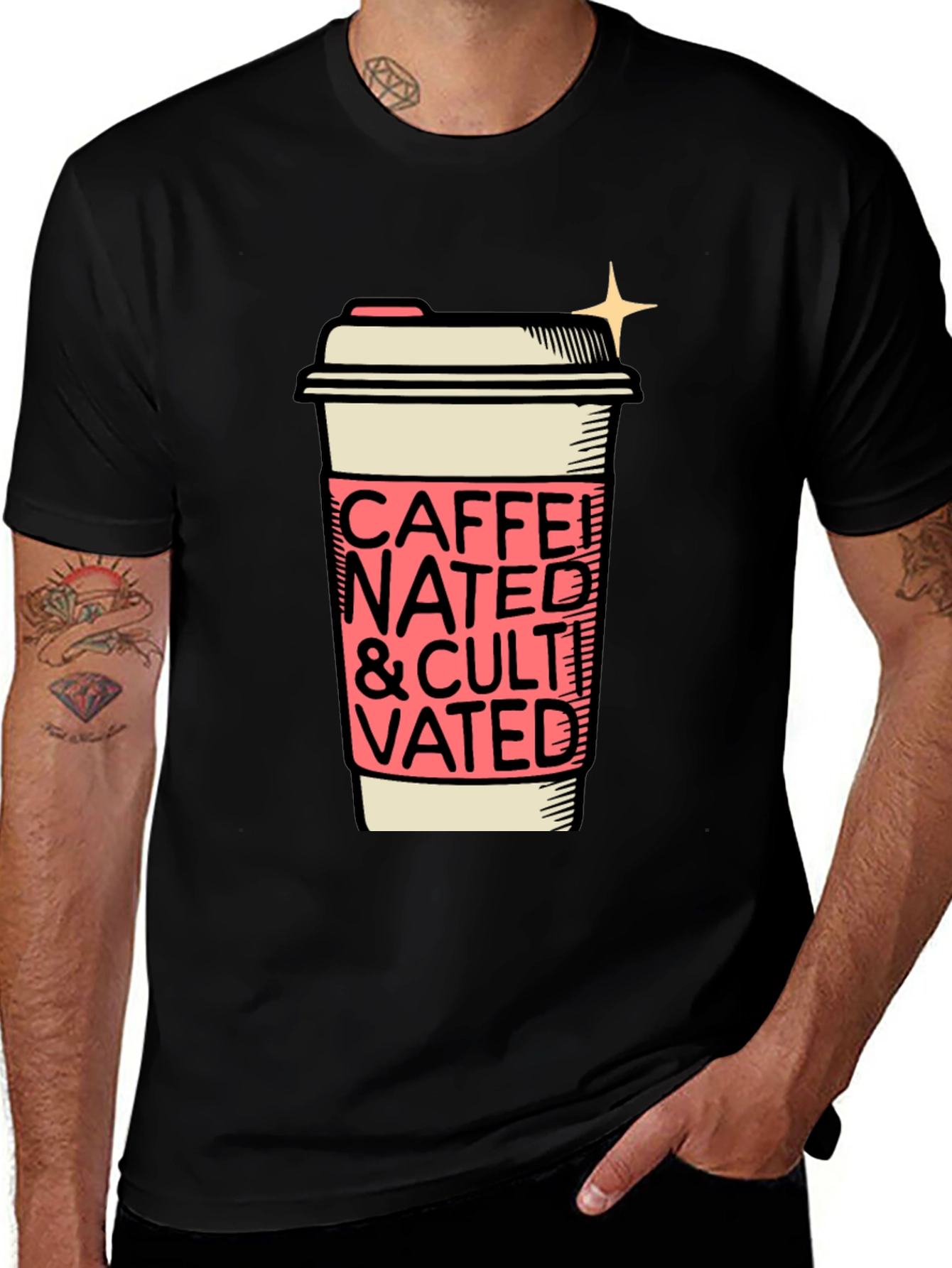 Variant 7 of Caffeinated and Cultivated Graphic Tee
