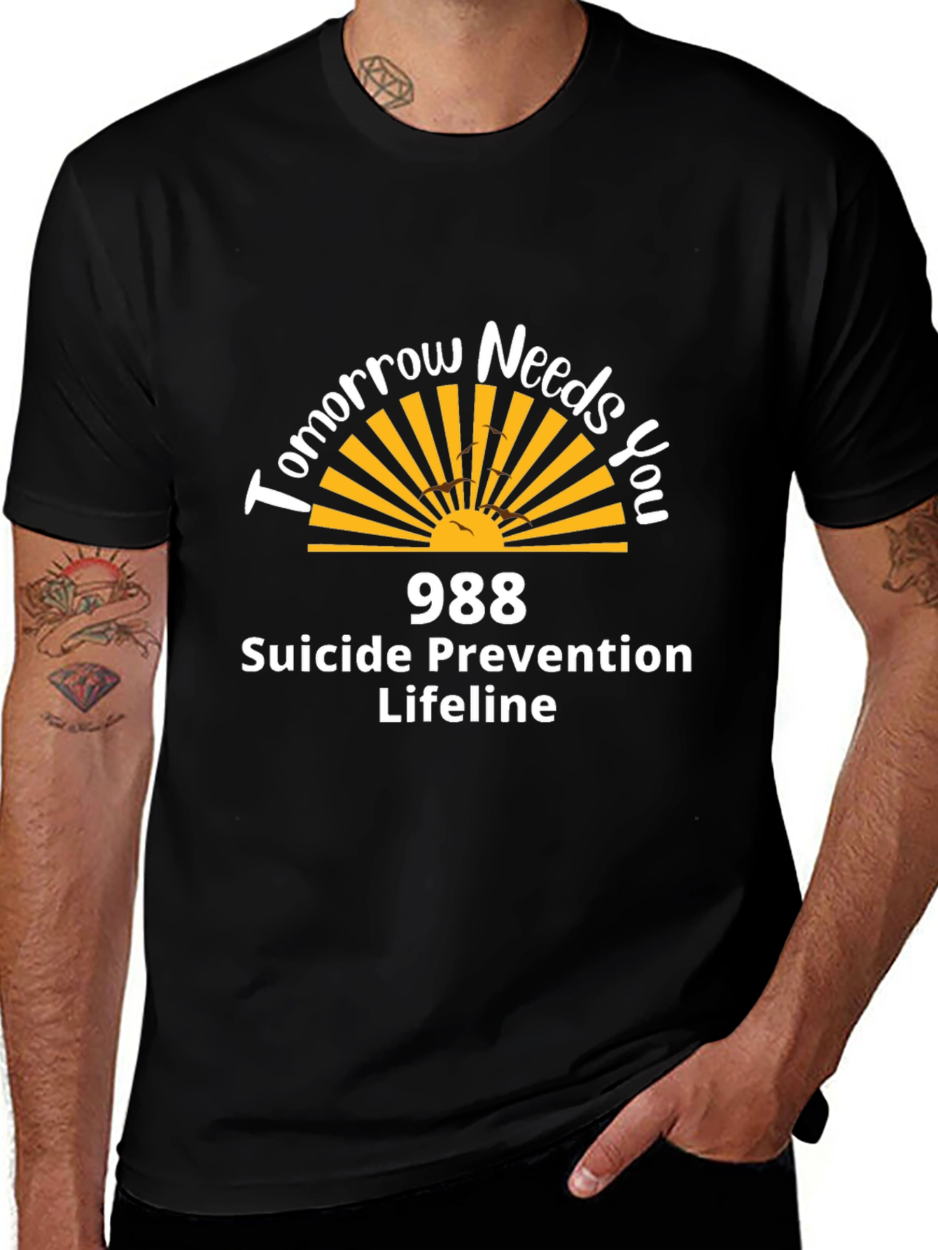 Variant 26 of 988 Suicide Prevention Lifeline Graphic Tee