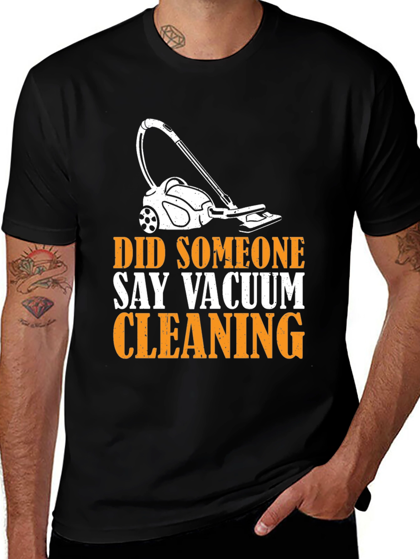 Variant 26 of Funny Vacuum Cleaning T-Shirt