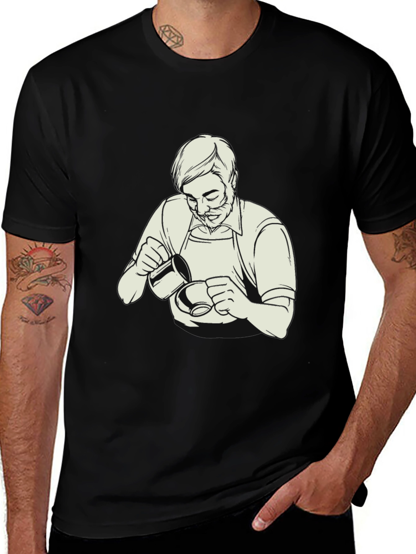 Variant 9 of Barista Black Graphic Tee