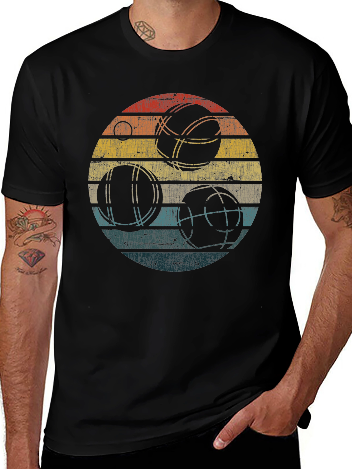 Variant 4 of Retro Bocce Ball T-Shirt - Vintage Sports Tee