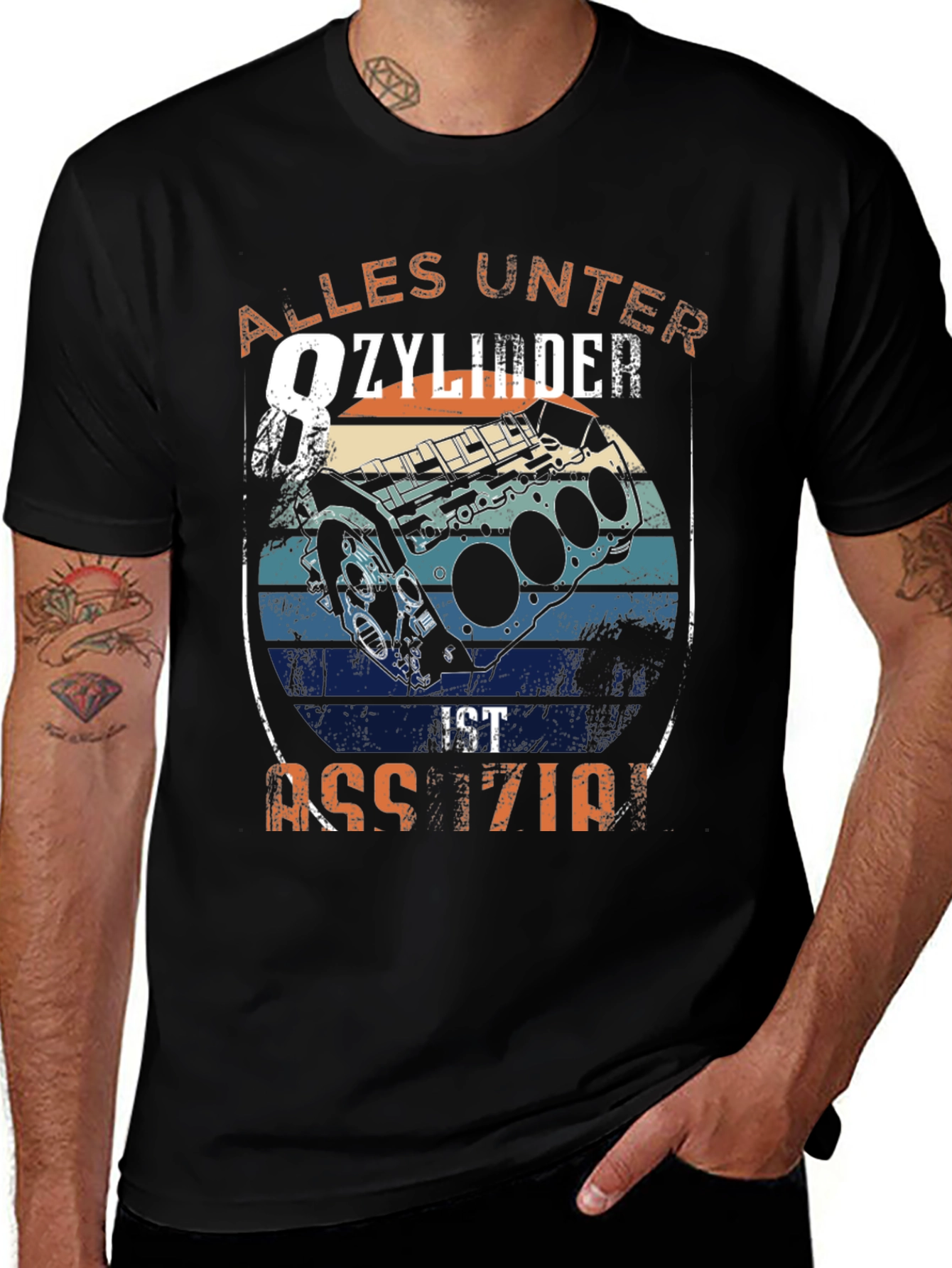 Alles Unter 8 Zylinder T-Shirt