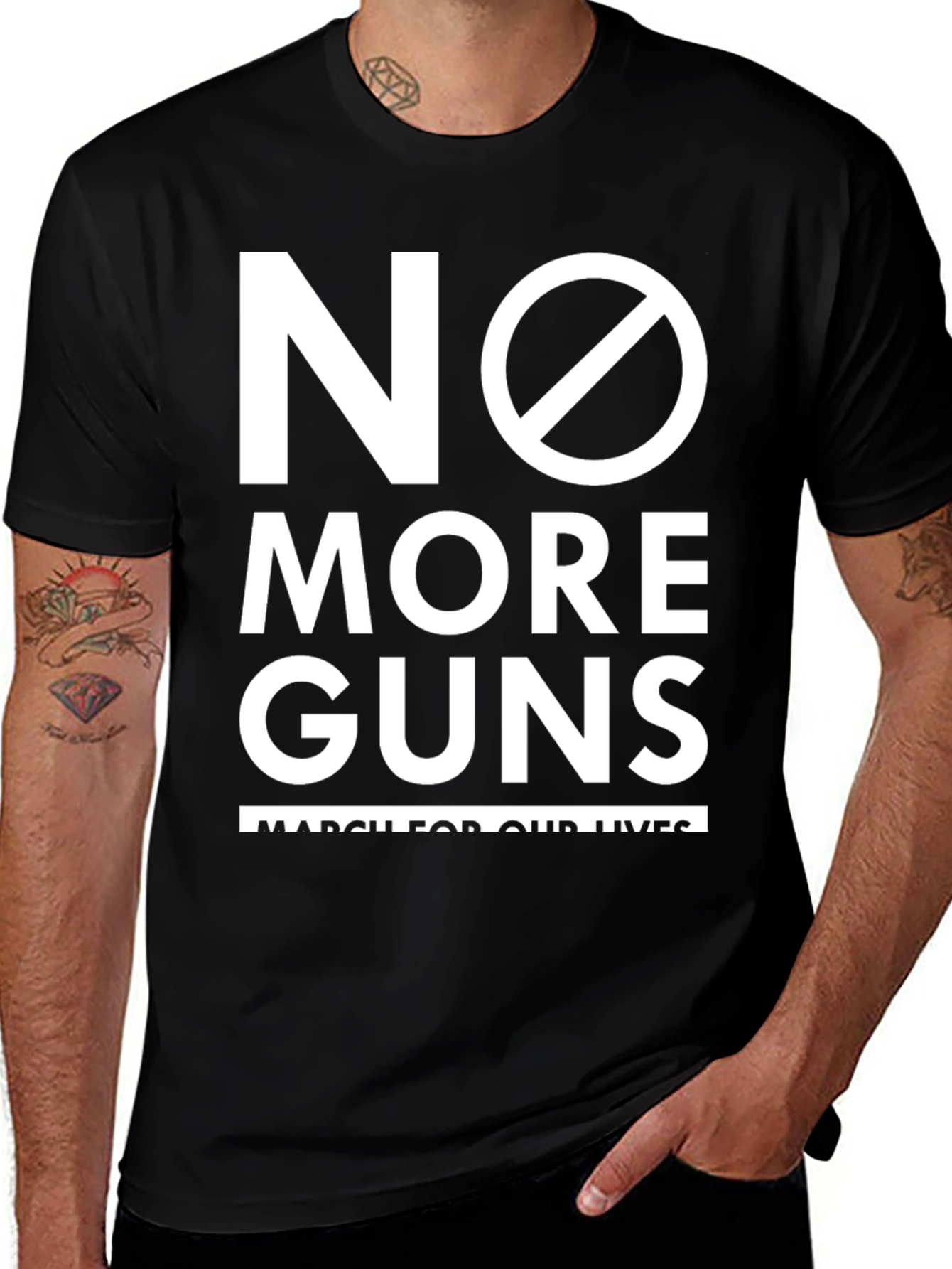 No More Guns Graphic Tee - March For Our Lives