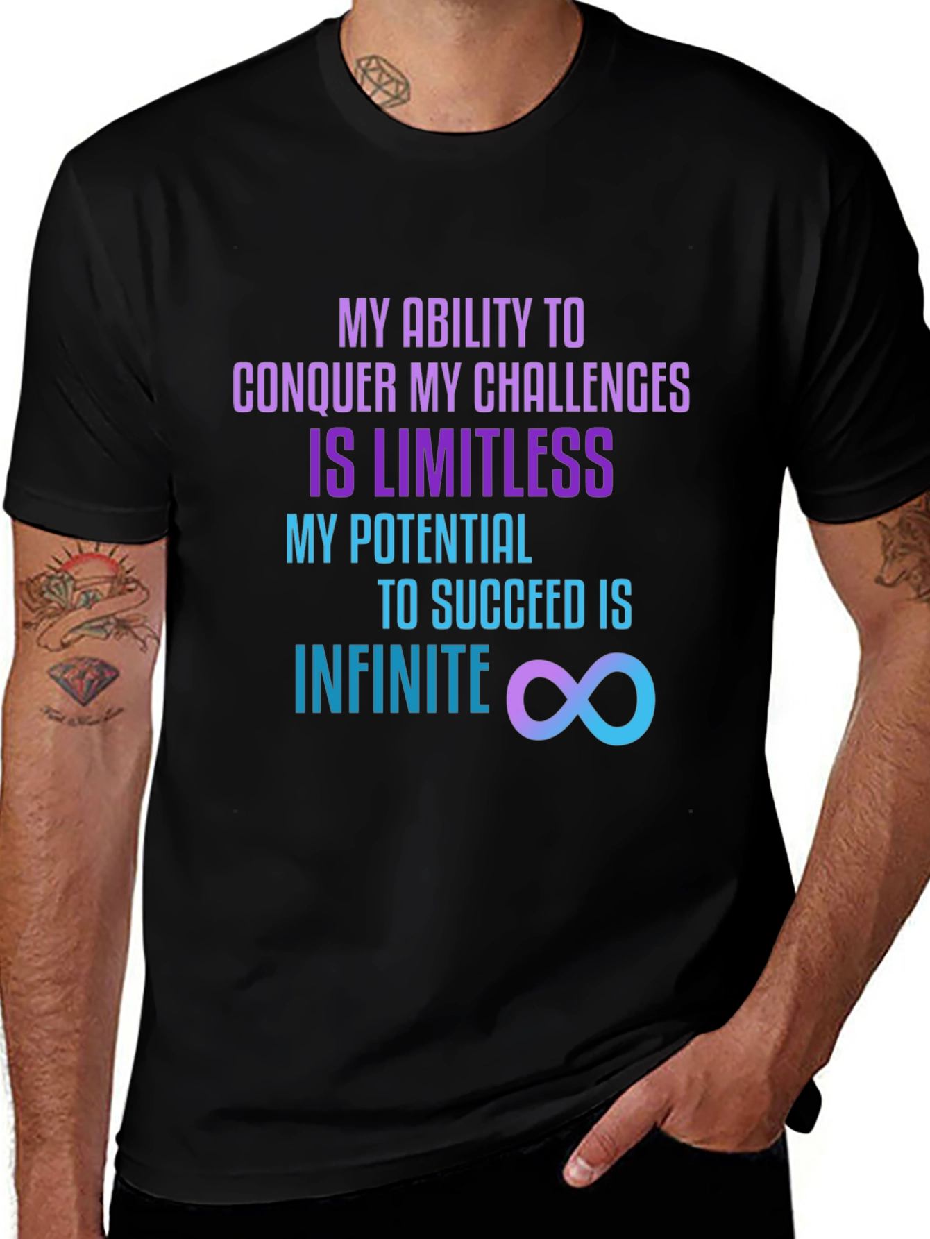 Variant 14 of Limitless Potential Graphic Tee - Positive Affirmation