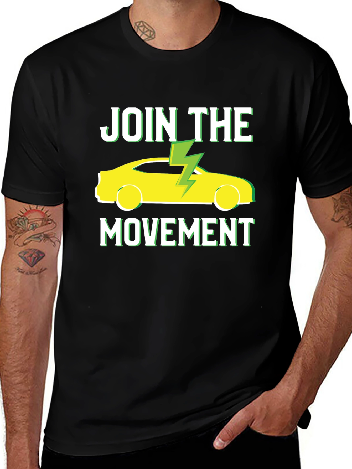 Variant 7 of Join the Movement Electric Car Graphic Tee