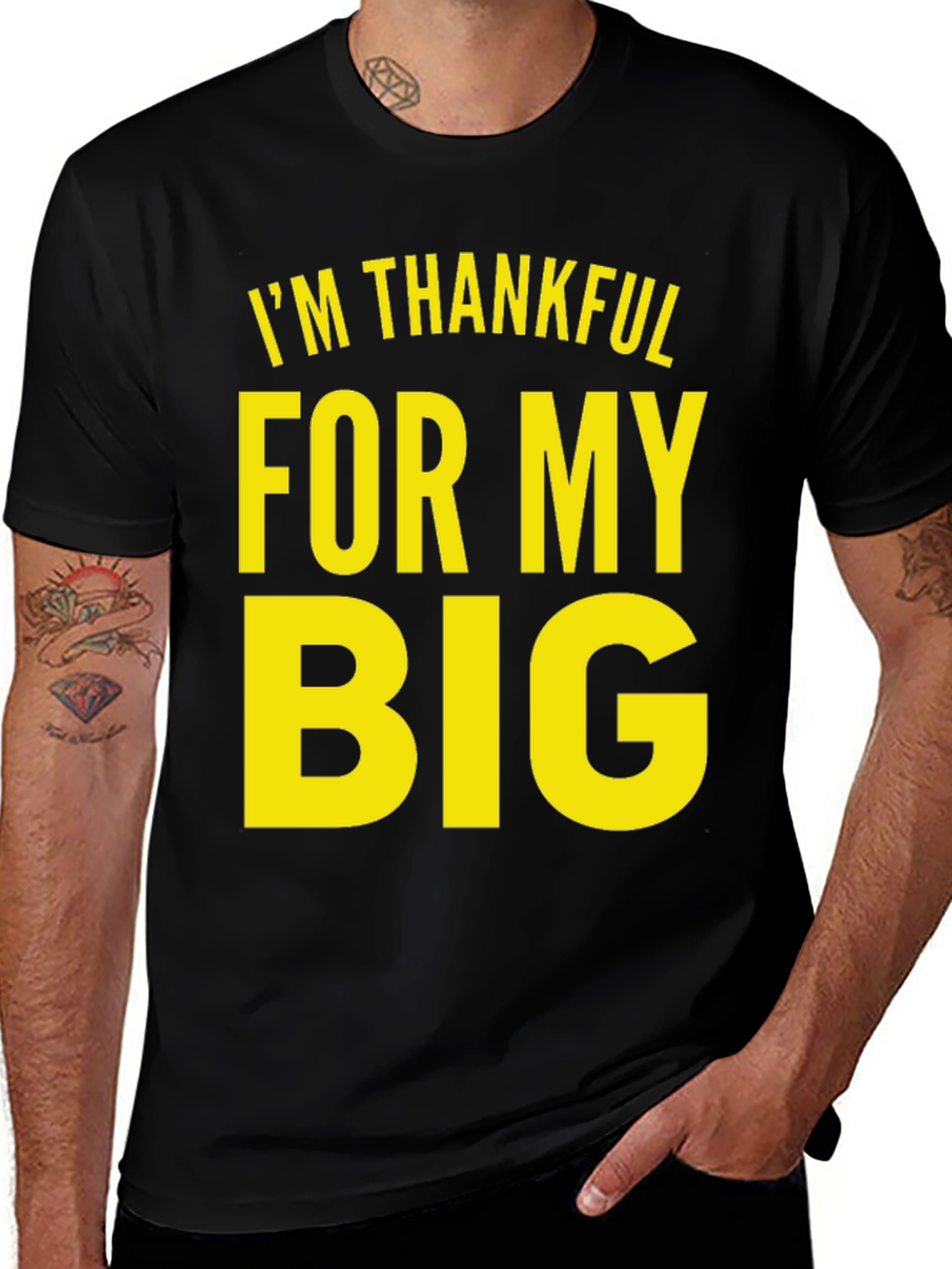 Variant 7 of I'm Thankful For My Big Black T-Shirt