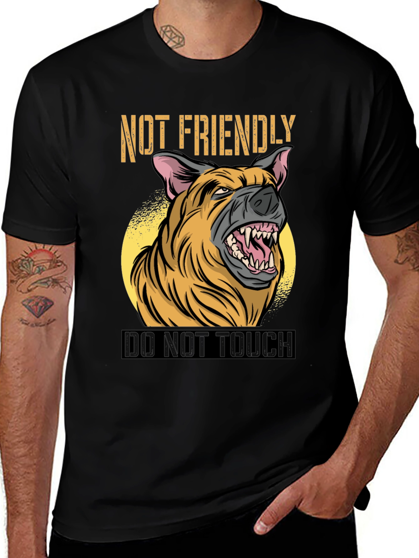 Variant 4 of Not Friendly Dog Graphic T-Shirt