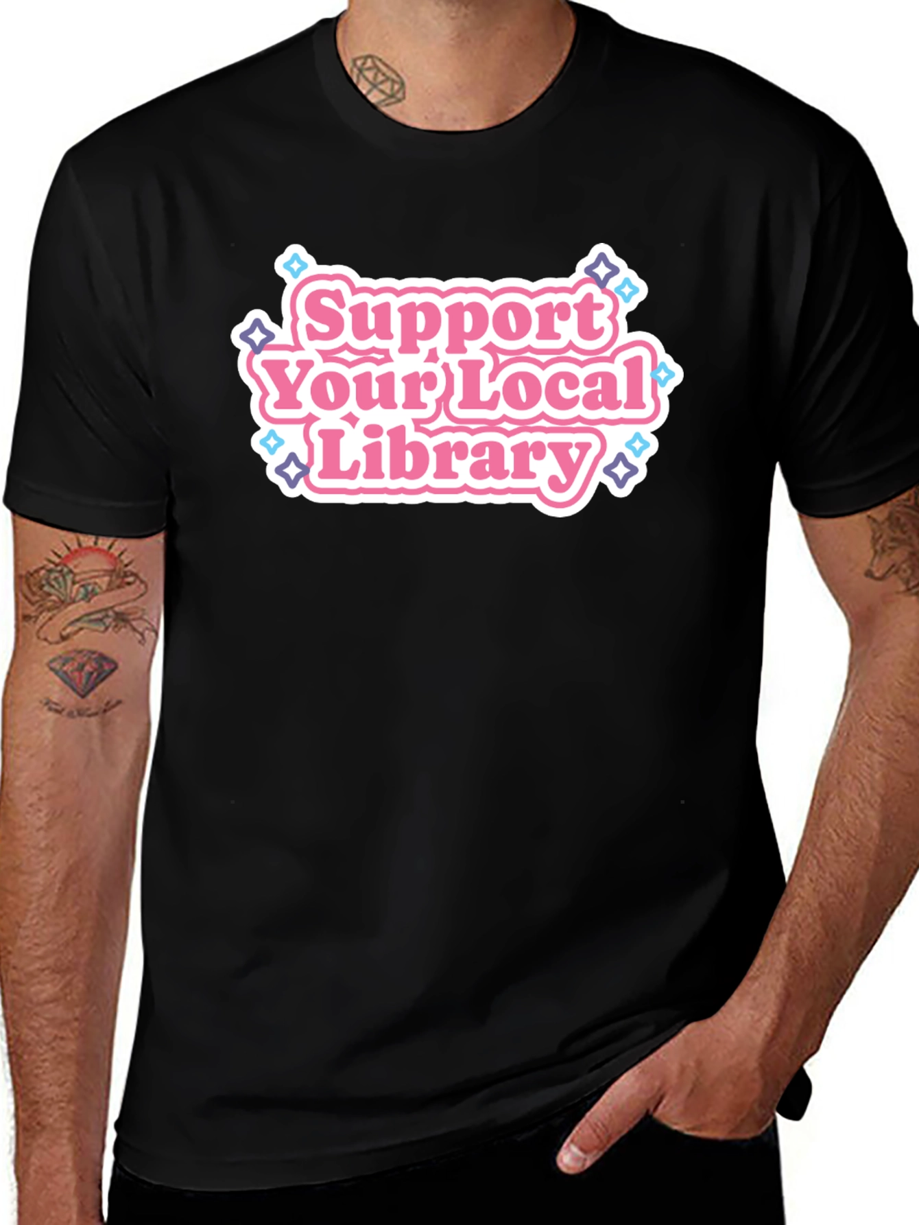Variant 30 of Support Your Local Library Graphic Tee