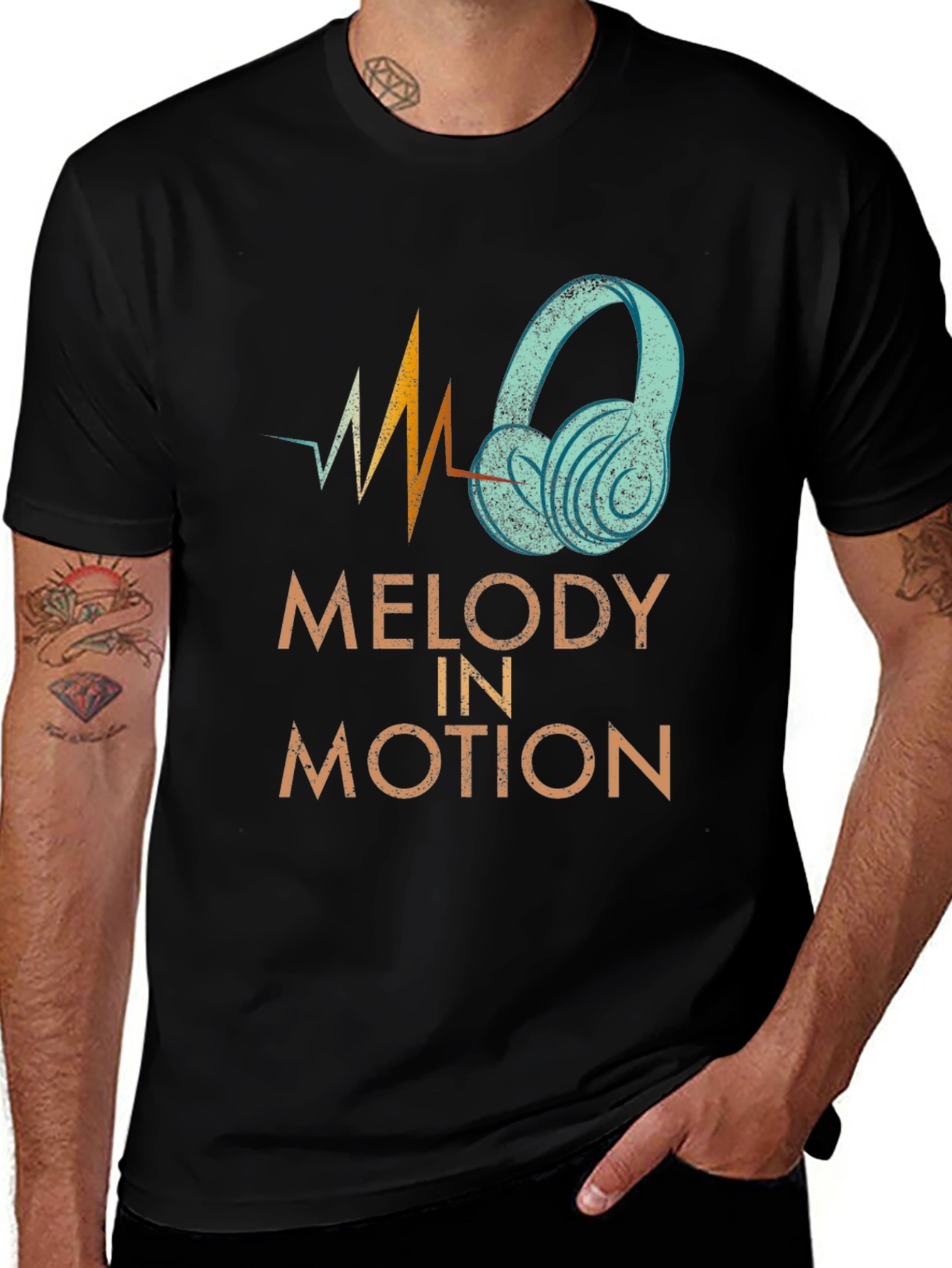 Variant 16 of Melody in Motion Graphic Tee - Stylish Music Lover Shirt