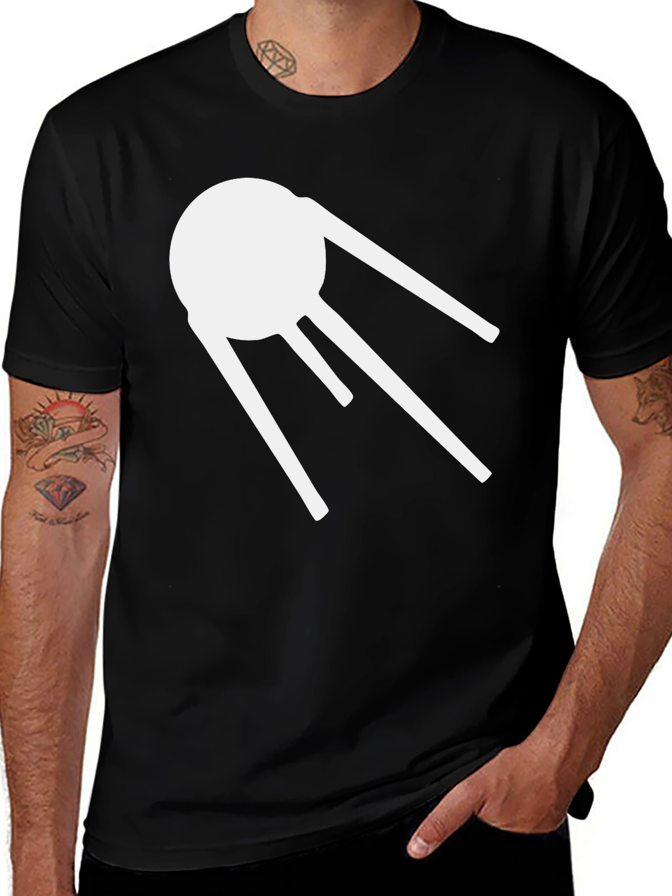 Sputnik T-Shirt - Retro Space Race Tee