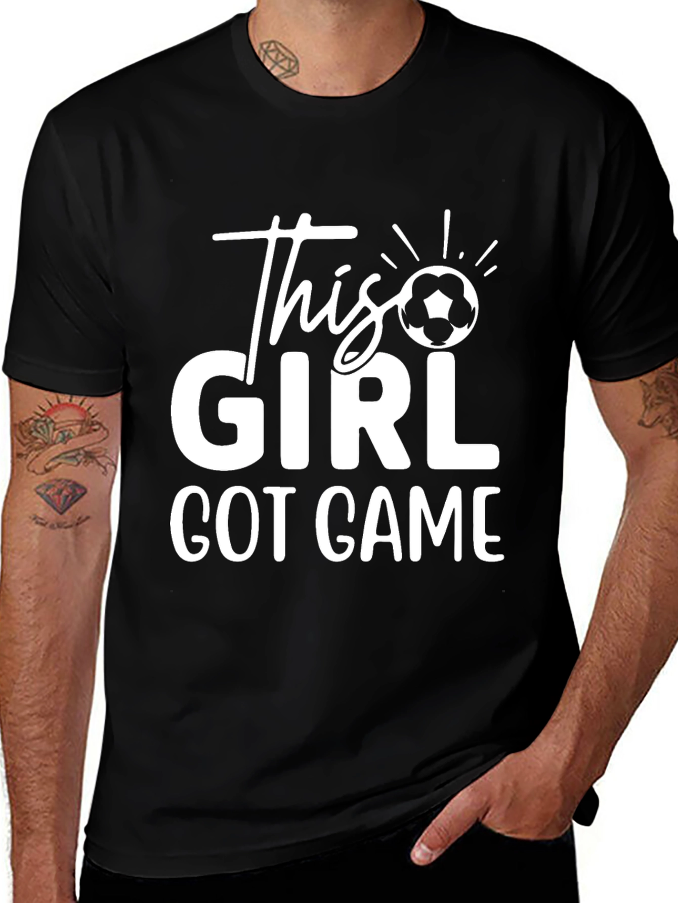 Variant 3 of This Girl Got Game Soccer T-Shirt