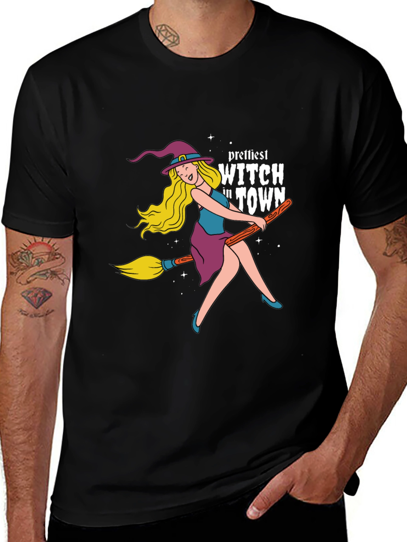 Variant 28 of Prettiest Witch in Town Graphic Tee