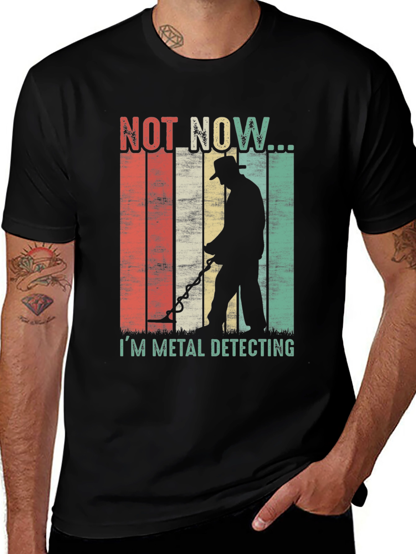 Variant 6 of Metal Detecting Graphic T-Shirt