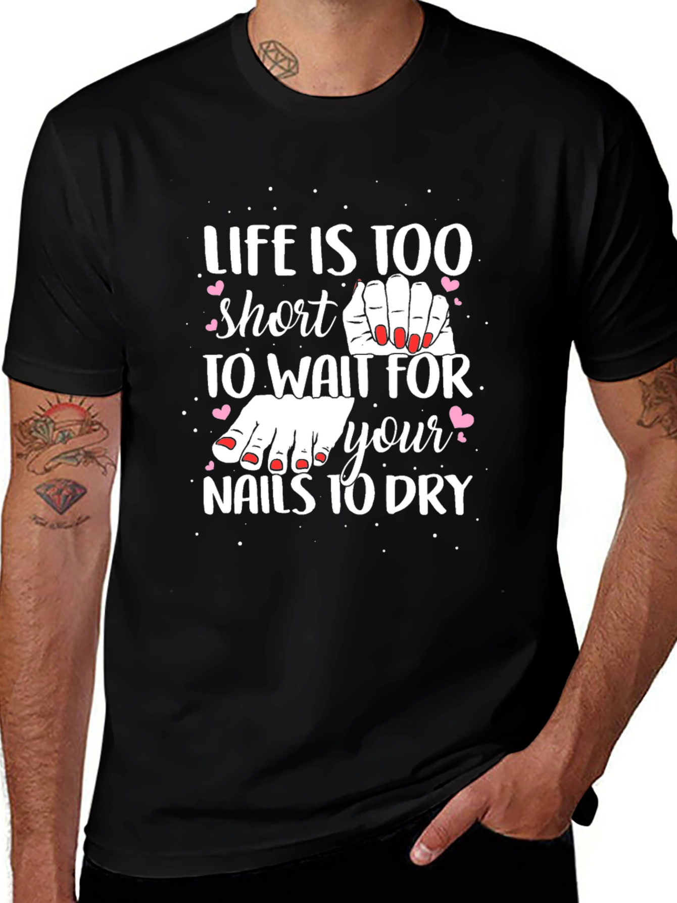Variant 21 of Life is Too Short Nail Polish T-Shirt