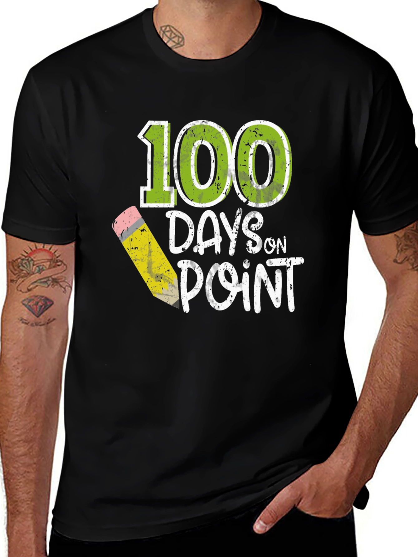 100 Days On Point Teacher T-Shirt