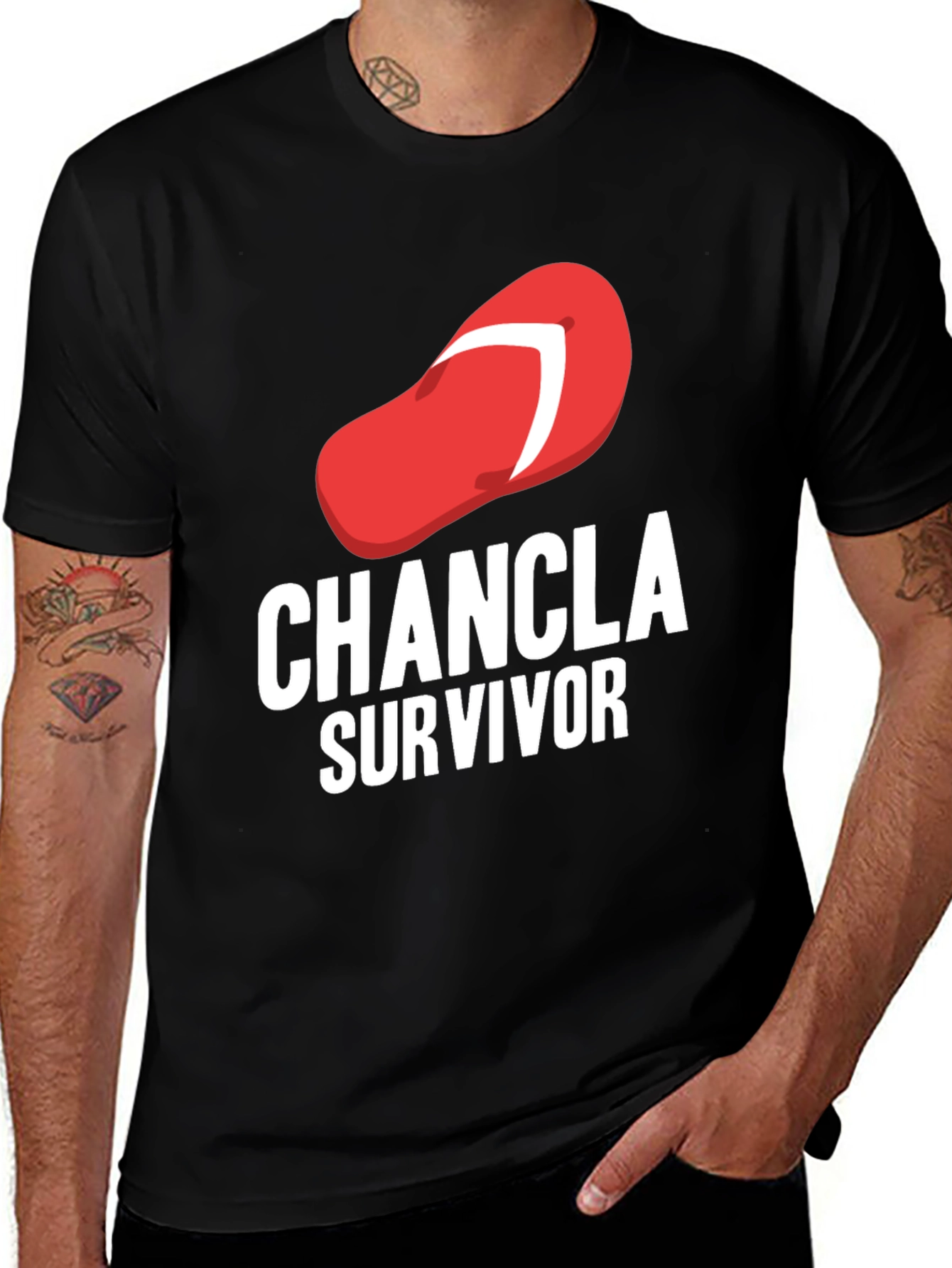 Variant 19 of Chancla Survivor T-Shirt