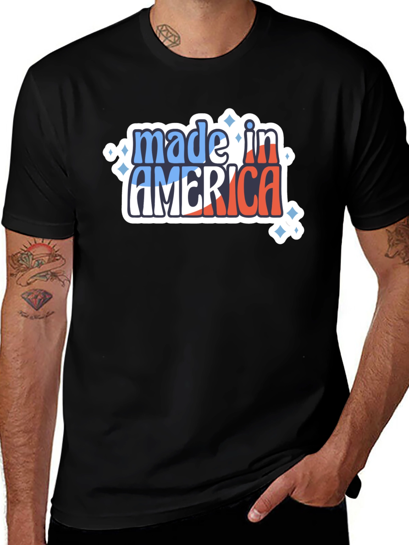 Variant 5 of Made in America Graphic Tee