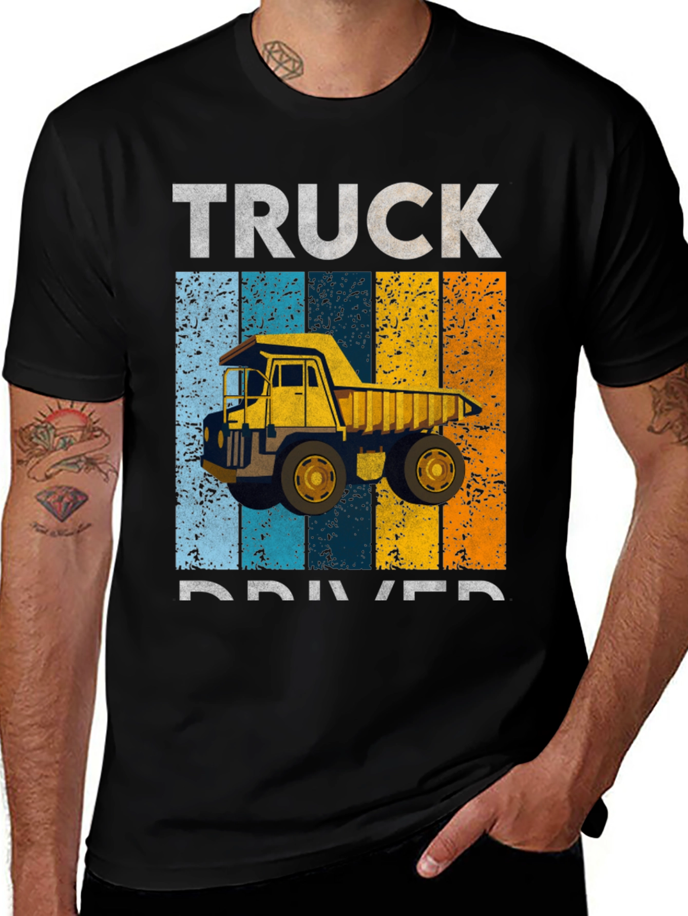 Variant 28 of Truck Driver T-Shirt - Retro Style