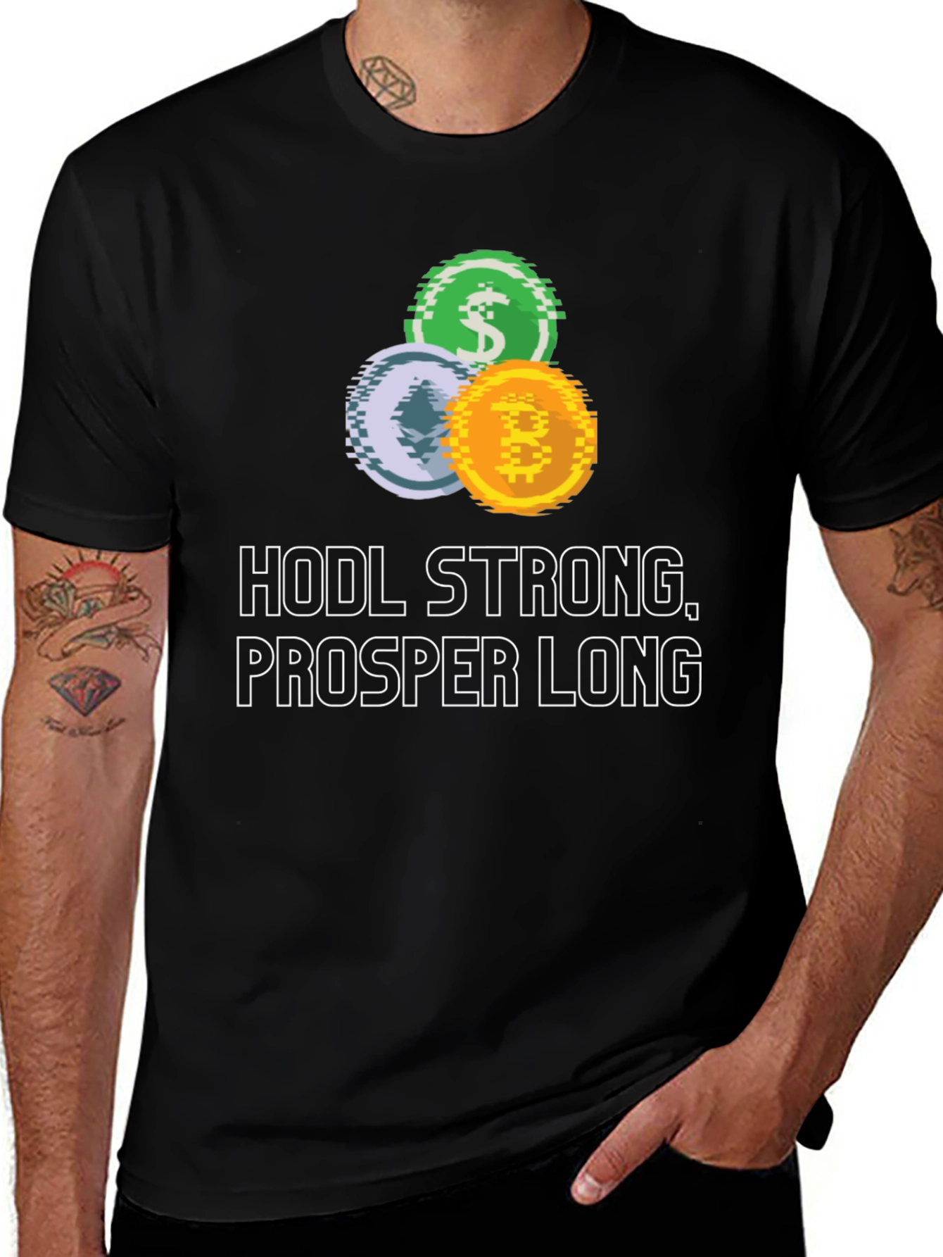 Variant 13 of HODL Strong Crypto T-Shirt