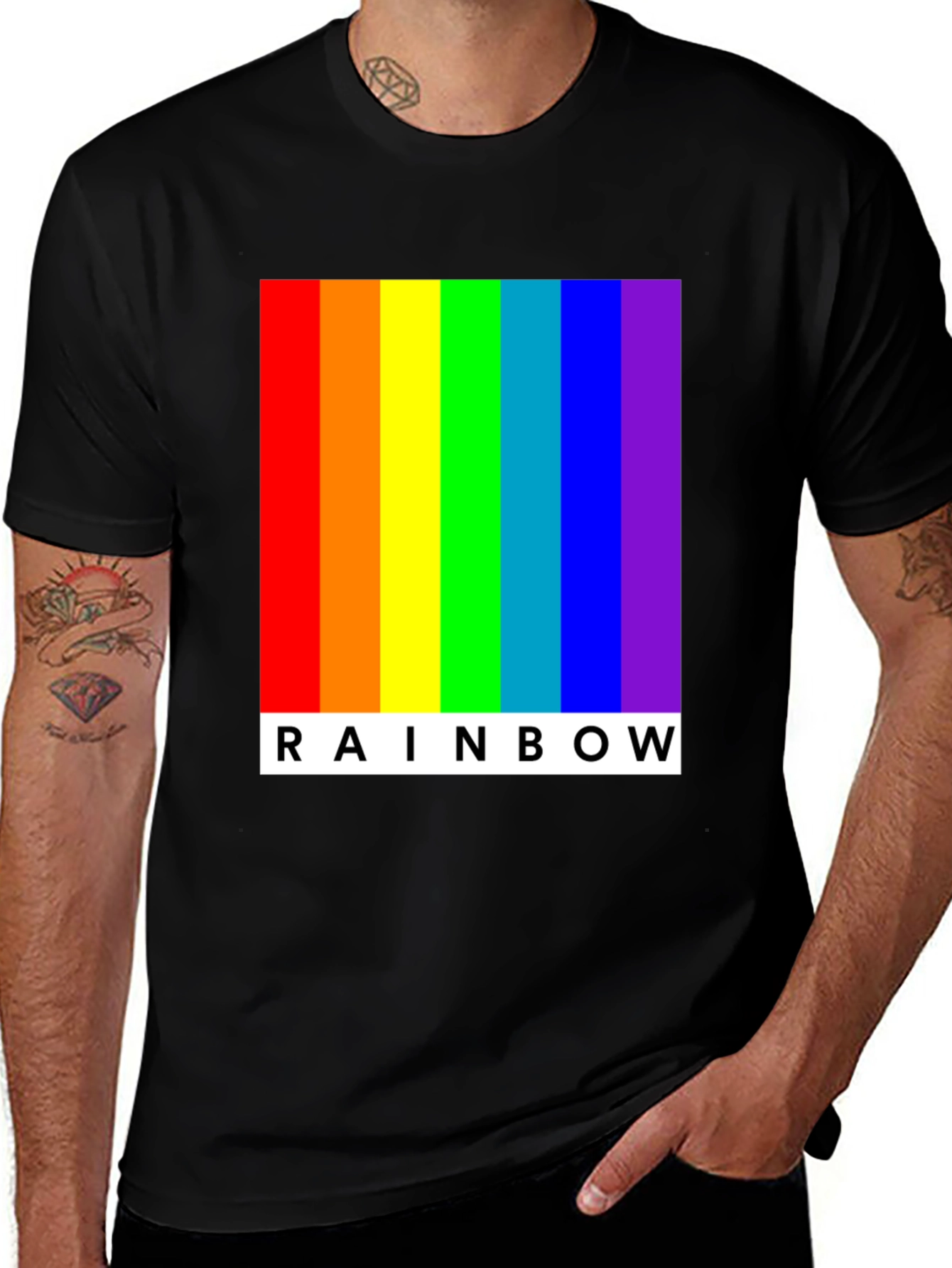 Variant 13 of Rainbow Pride T-Shirt: Bold & Colorful Graphic Tee