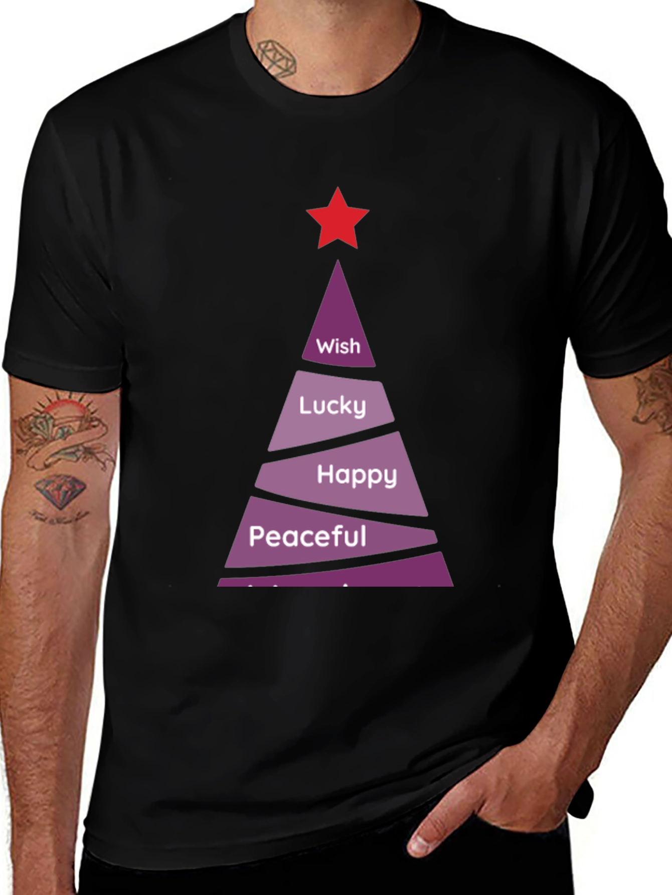 Festive Wishes T-Shirt - Holiday Season Tee