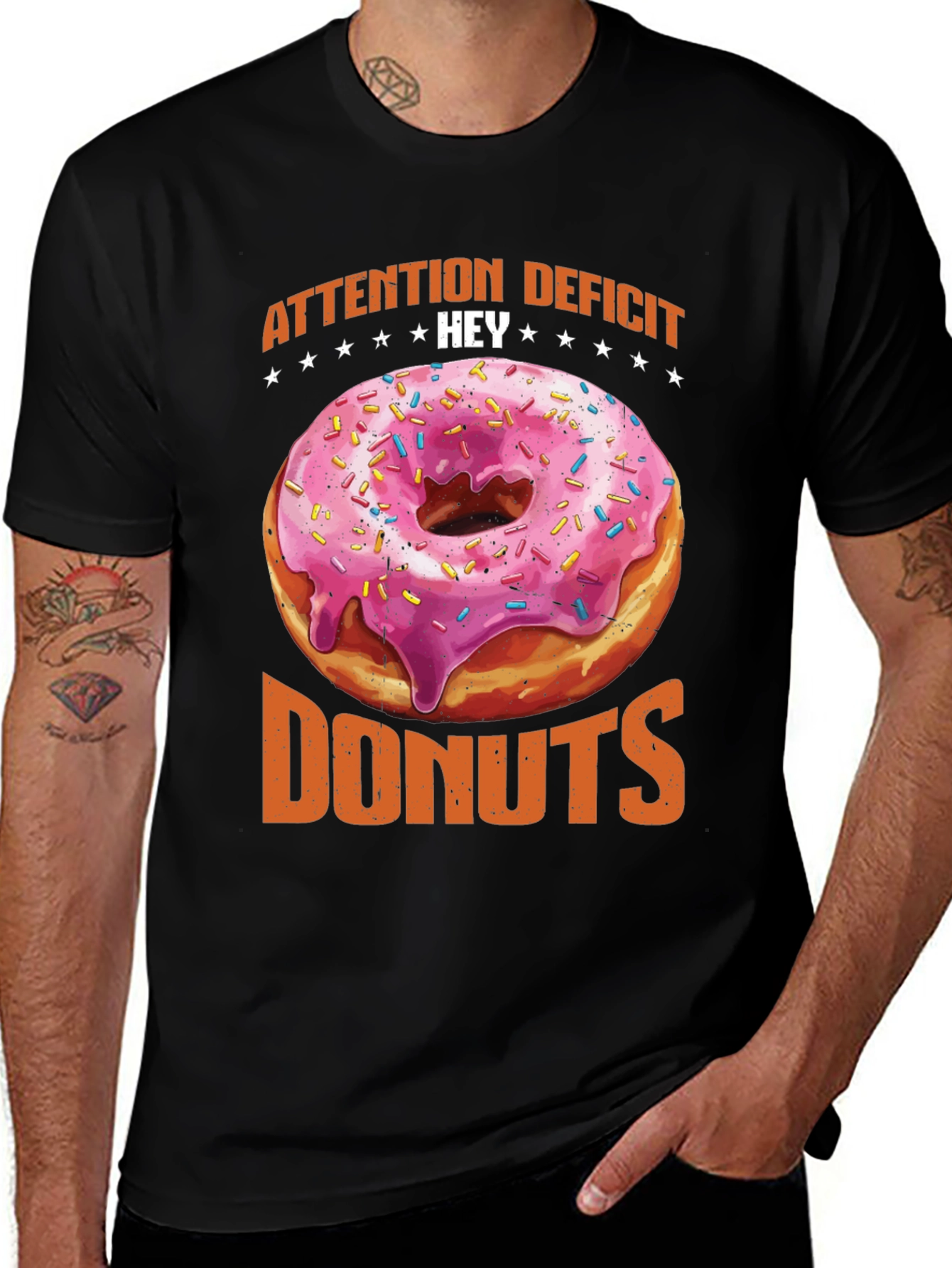 Variant 21 of Attention Deficit Hey Donuts Graphic Tee